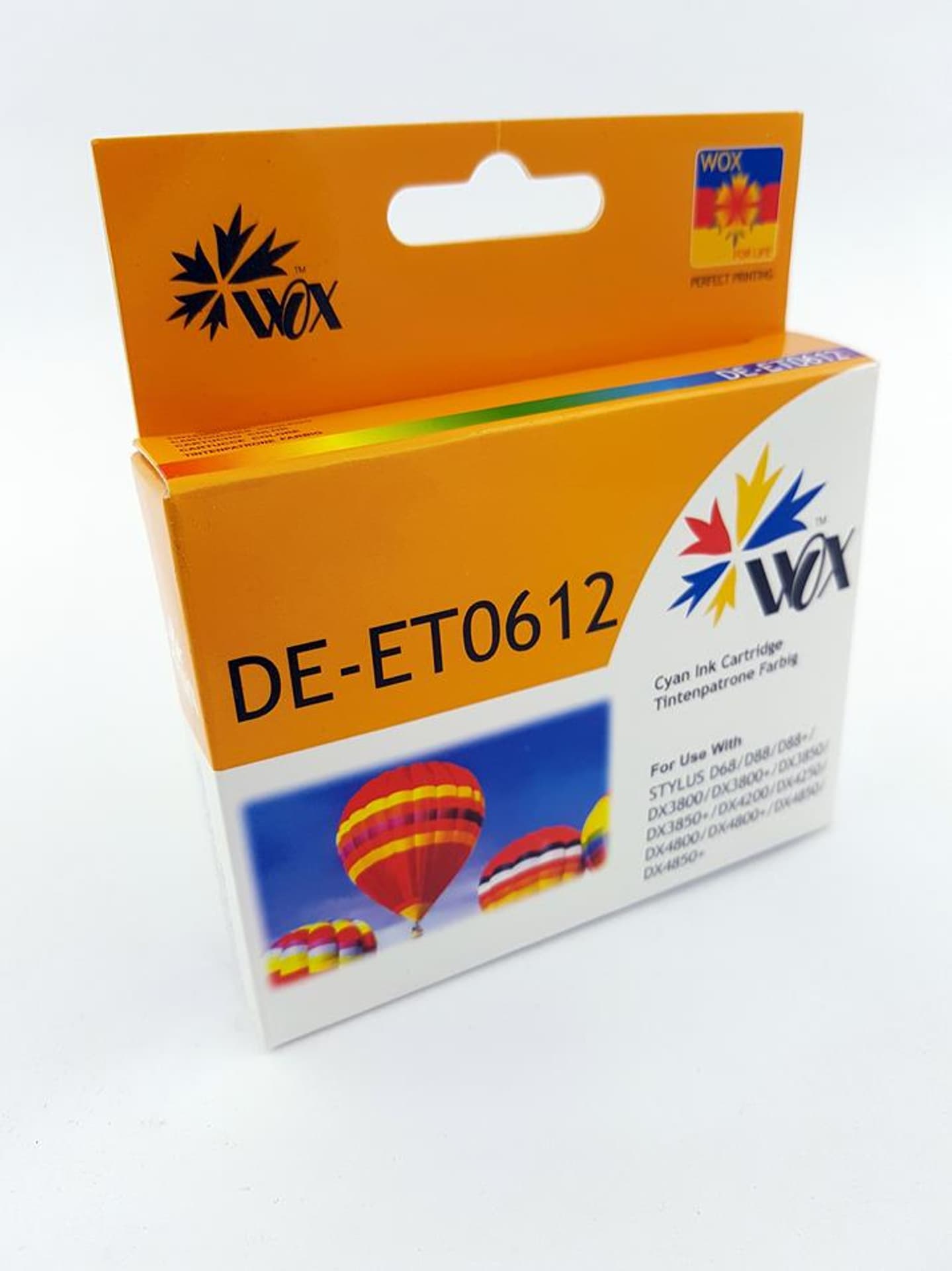 

Tusz Wox Cyan EPSON T0612 zamiennik C13T06124010