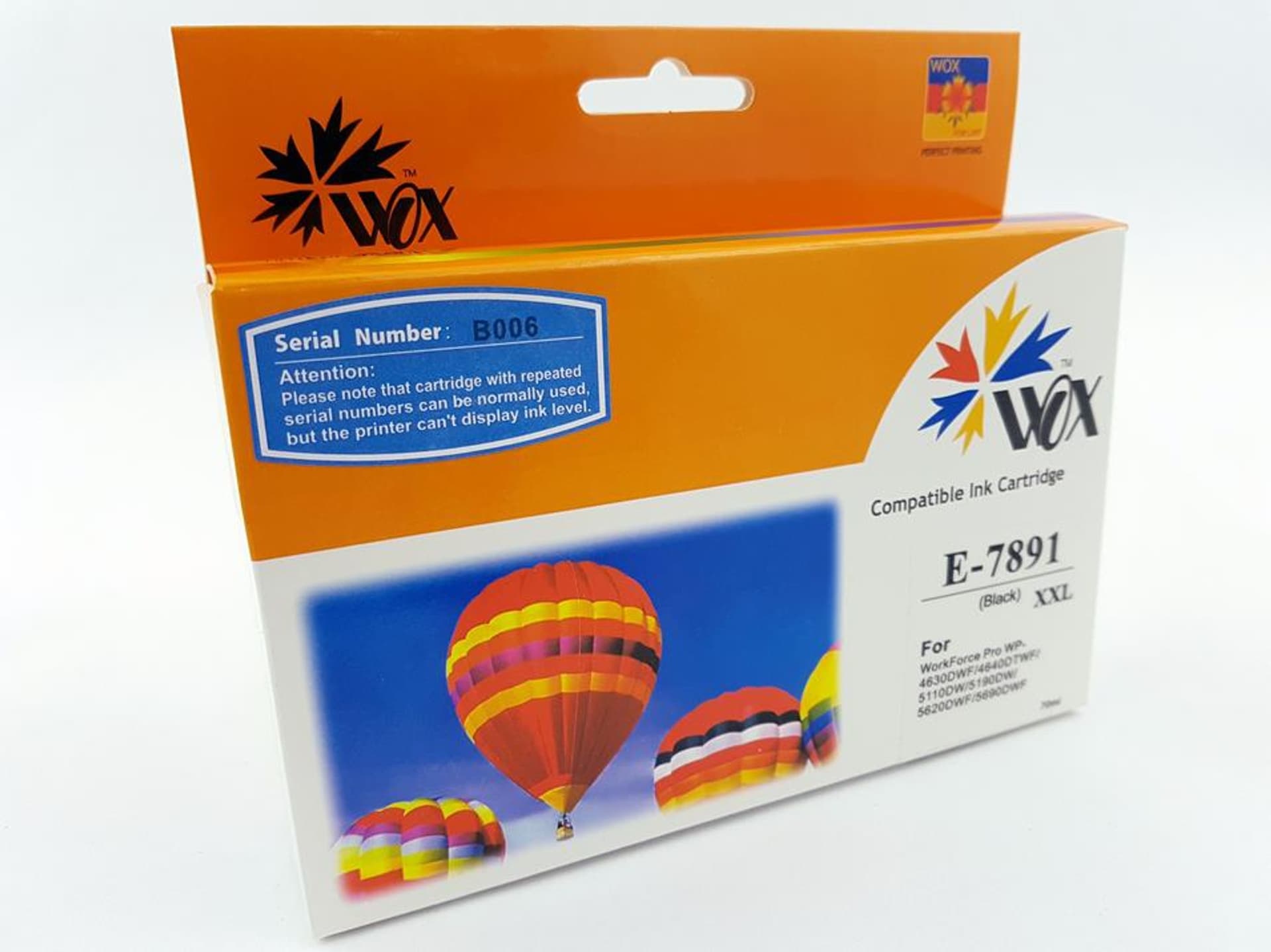 

Tusz Wox Black Epson T7891 zamiennik C13T789140