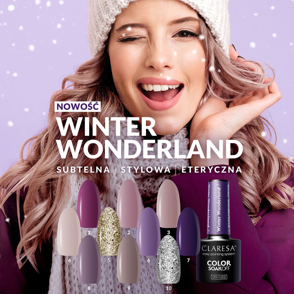 

CLARESA Lakier hybrydowy Winter Wonderland 1 - 5g