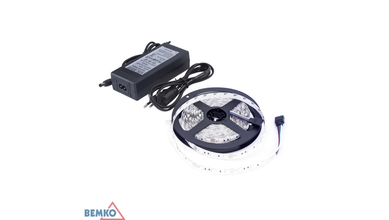 

Zestaw taśma LED+zasilacz 12V 24W DC2835 300LED/5m ip20 biała ciepła D87-ZW-2835-300-IP20-AWW
