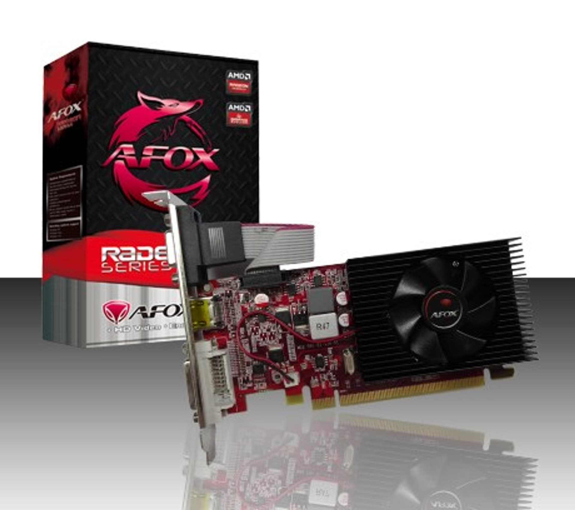 

AFOX RADEON HD 5450 2GB DDR3 64BIT DVI HDMI VGA LP FAN AF5450-2048D3L5
