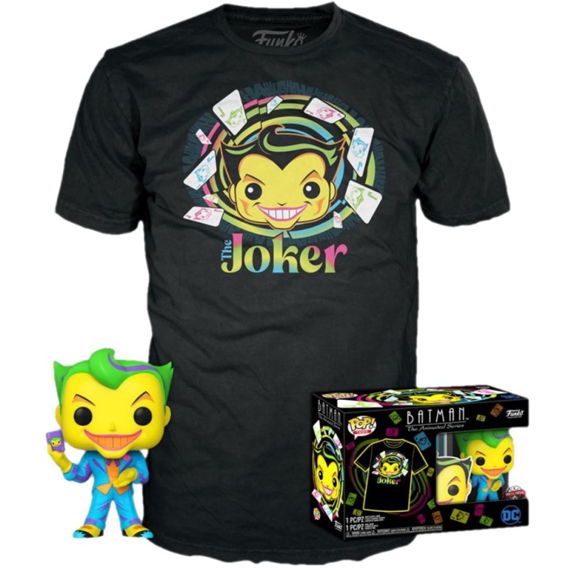 

Funko POP! Figurka + T-shirt Joker (Blacklight)