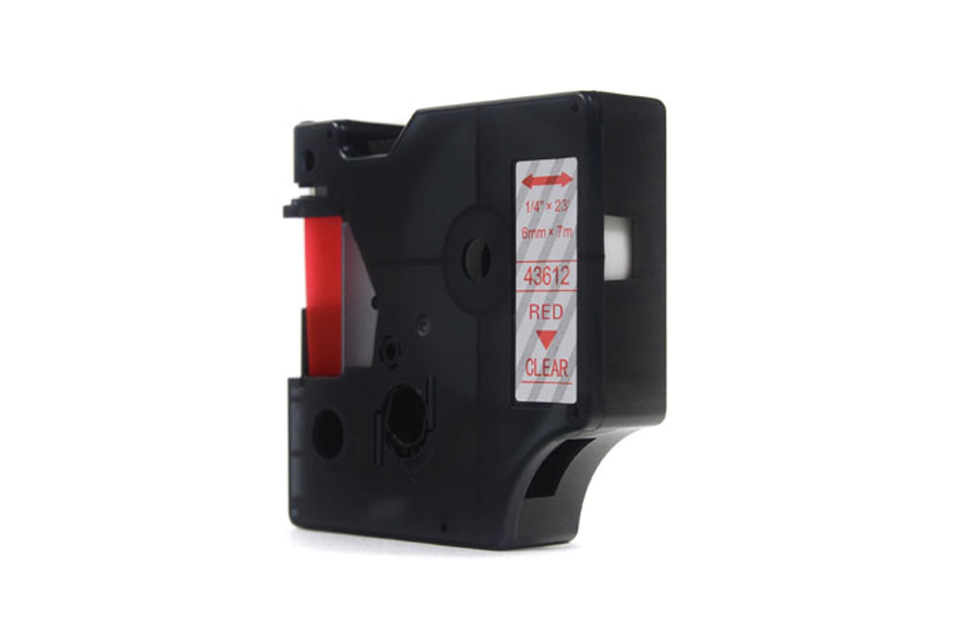 

Taśma JetWorld Zamiennik Dymo D1 Czerwony na Przezroczystym 6mm x 7m LM100, LM100+, LM200, LM300, LM400, LM420P, LM350, LM350D, LM360D, LM450D, LM260P, LM120P, LM500TS, LM160, LM210D, LM280, LM150, LM220 (43612)
