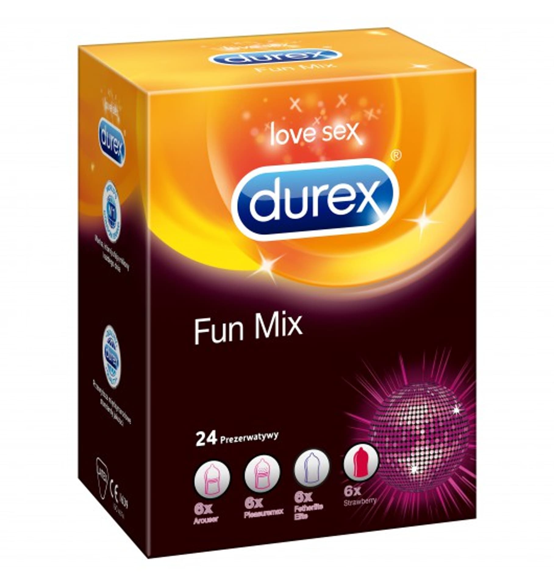 

Durex prezerwatywy Fun Mix lateksowe 24 szt