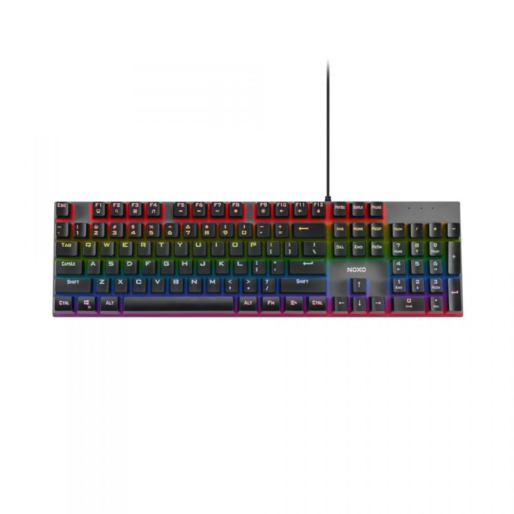 

Retaliation gaming mechaniczna klawiatura dla graczy, BLUE switch niebieskie przełączniki (RAINBOW LED)