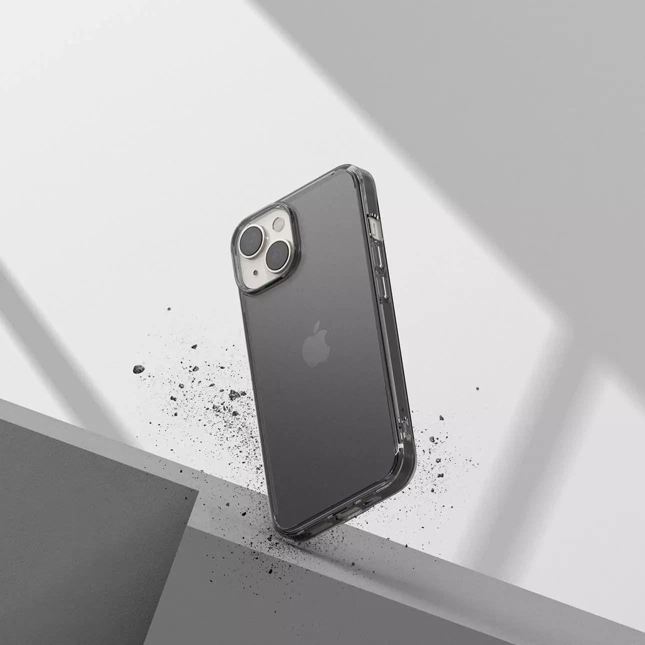 

Etui Ringke Fusion Matte do iPhone 14 pokrowiec z żelową ramką szary