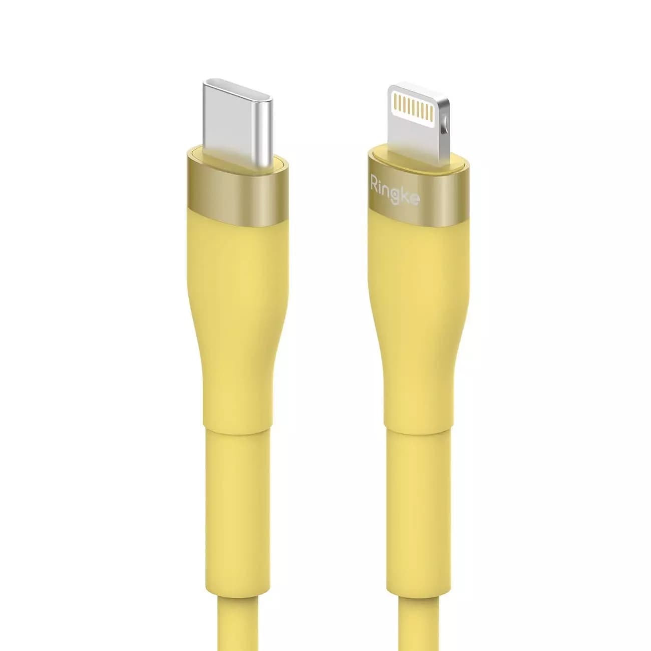 

Ringke kabel USB-C - Lightning 480Mb/s 20W 2m żółty (CB60150RS)