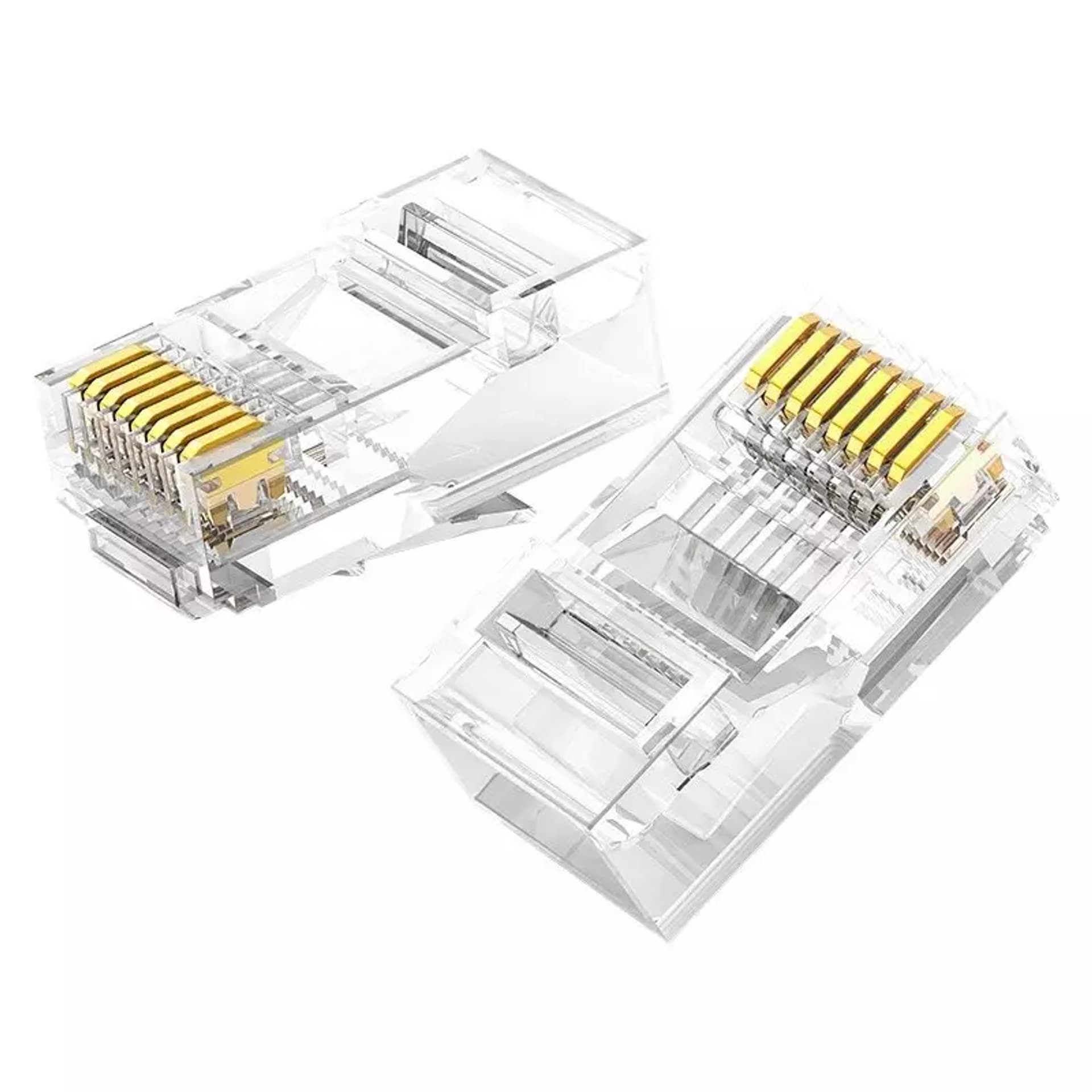 

Wtyczka UGREEN złączka końcówka RJ45 8P8C Cat 6 przezroczysty (50961)