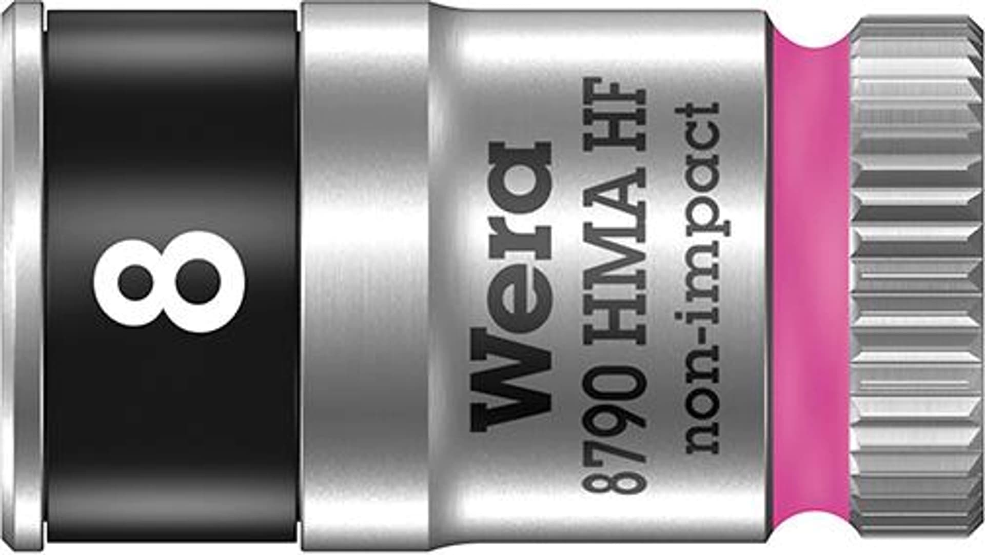 

Konc.wymien.klucza nasad.6-kat.z funkcja przytrz. dluga 1/4" 8x mm Wera