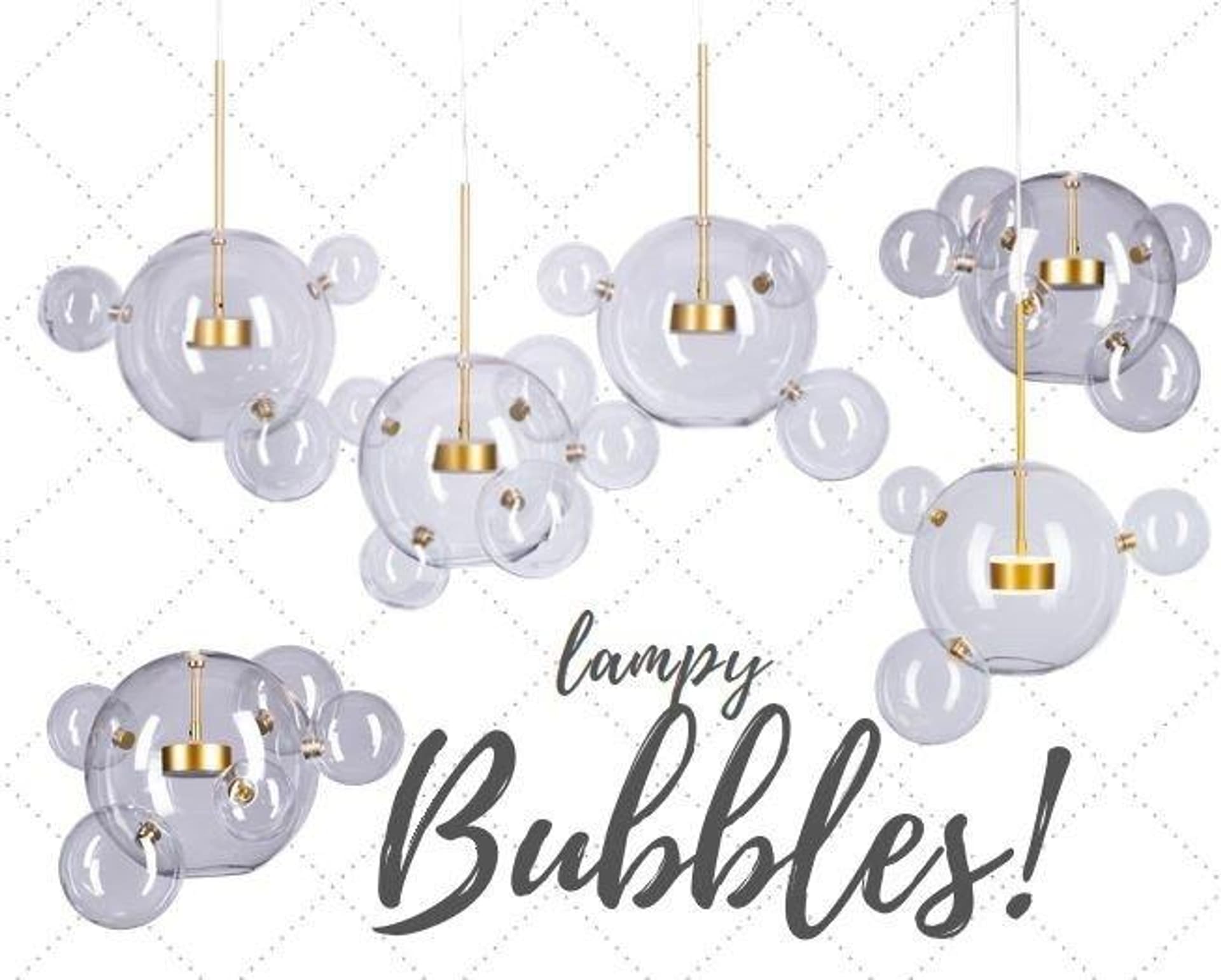 

Lampa wisząca BUBBLES -14 LED złota 3000K (Kolor złoty matowy)