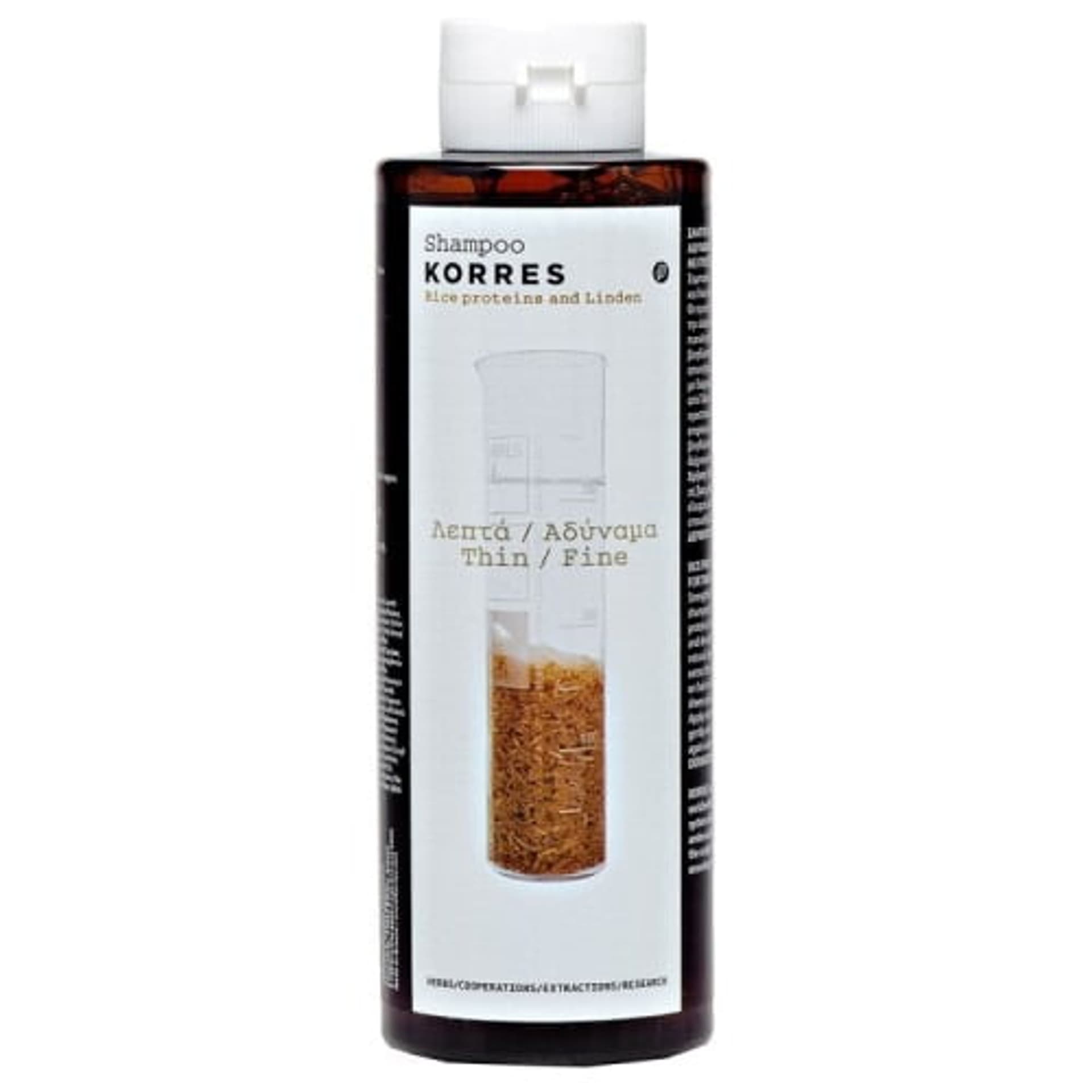 

Korres Shampoo For Thin/Fine Hair With Rice Proteins And Linden szampon z proteinami ryżu i wyciągiem z lipy do włosów cienkich i wrażliwych 250ml