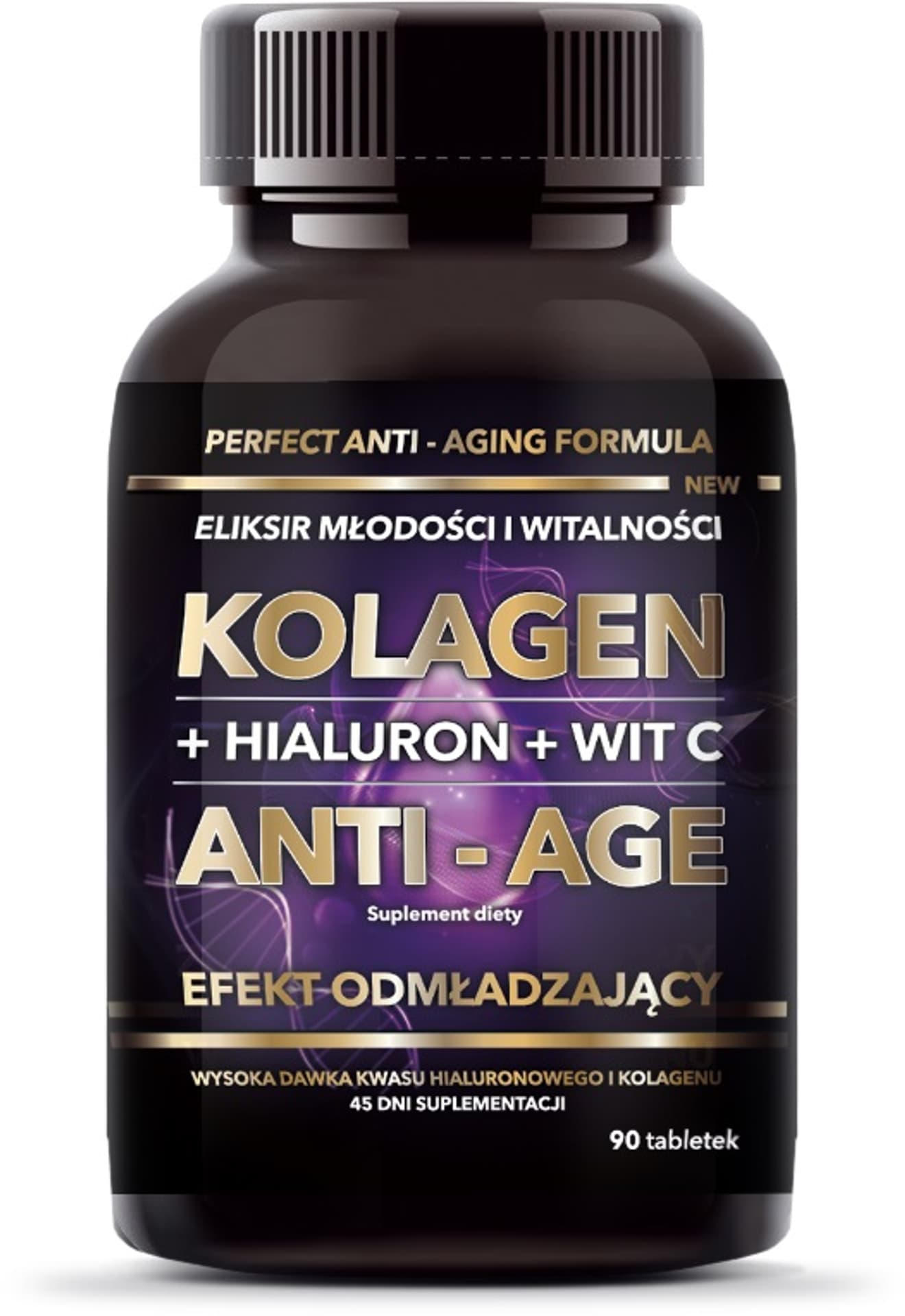 

Intenson Kolagen + Hialuron + Witamina C Anti-Age suplement diety 90 tabletek