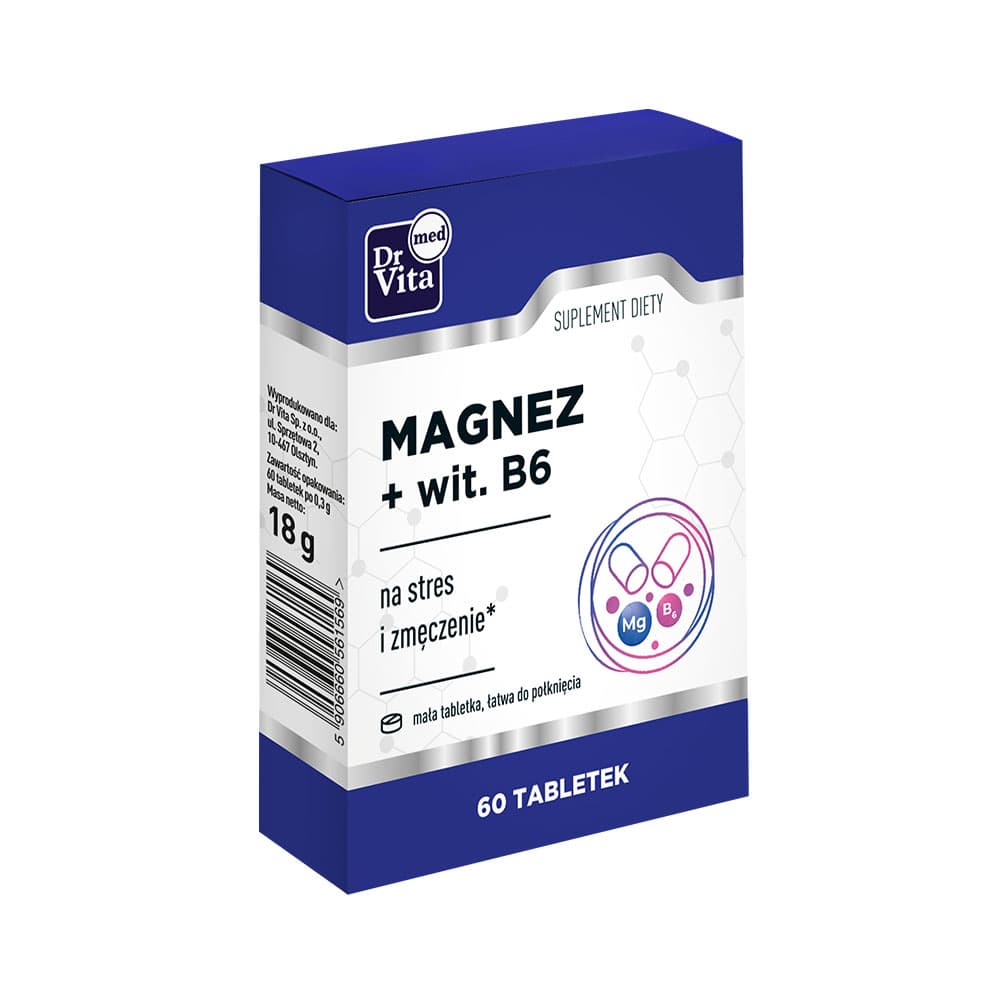 

DR VITA Magnez + Witamina B6 suplement diety 60 tabletek
