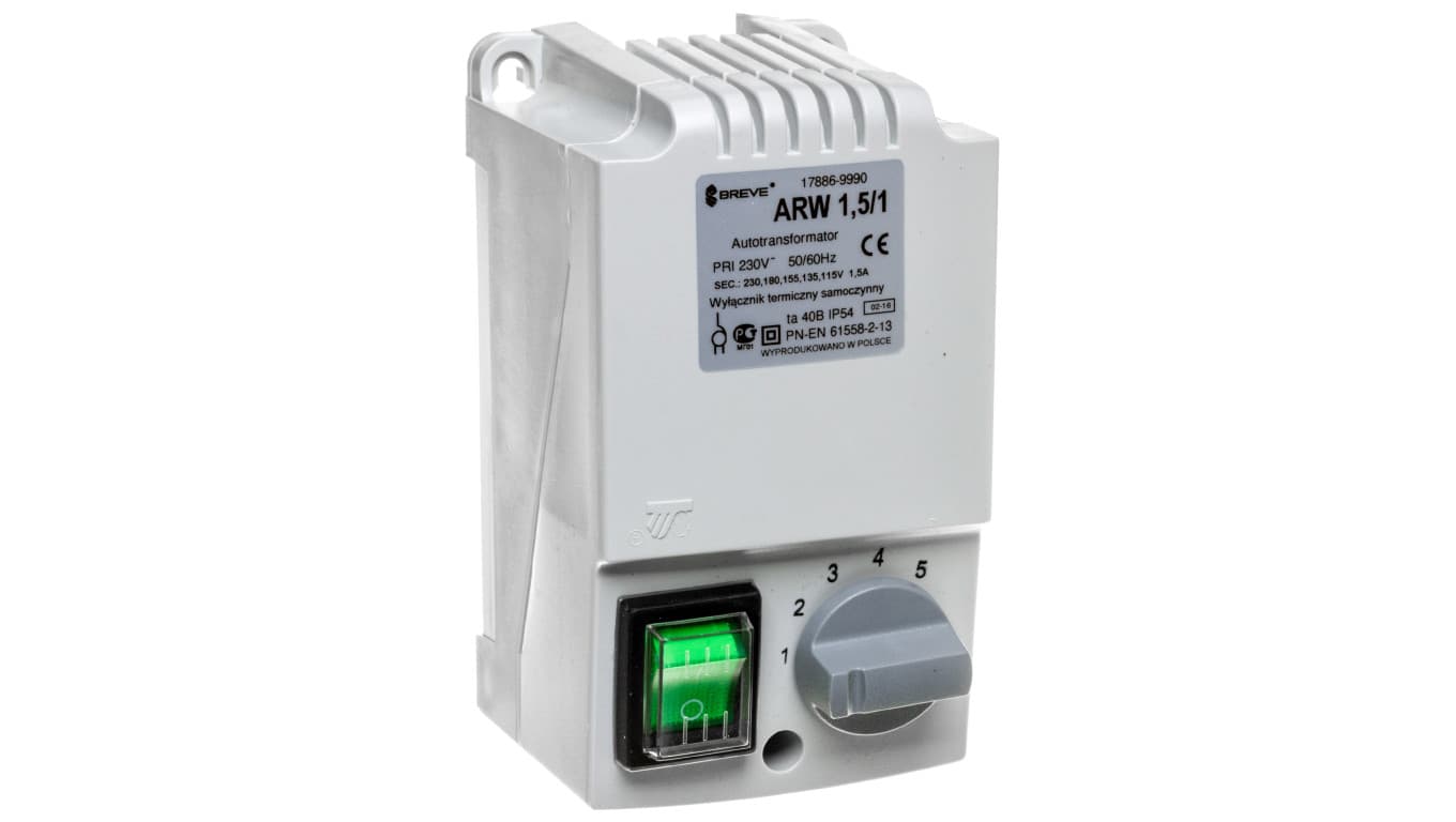

Regulator prędkości obrotowej 1-fazowy ARW 1,5/1 230V 1,5A IP54 17886-9990