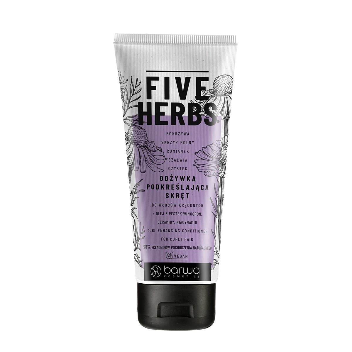 

BARWA Five Herbs Odżywka podkreślająca skręt - do włosów kręconych 180ml