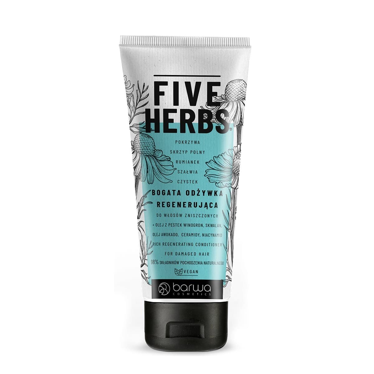 

BARWA Five Herbs Bogata Odżywka regenerująca - do włosów zniszczonych 180ml