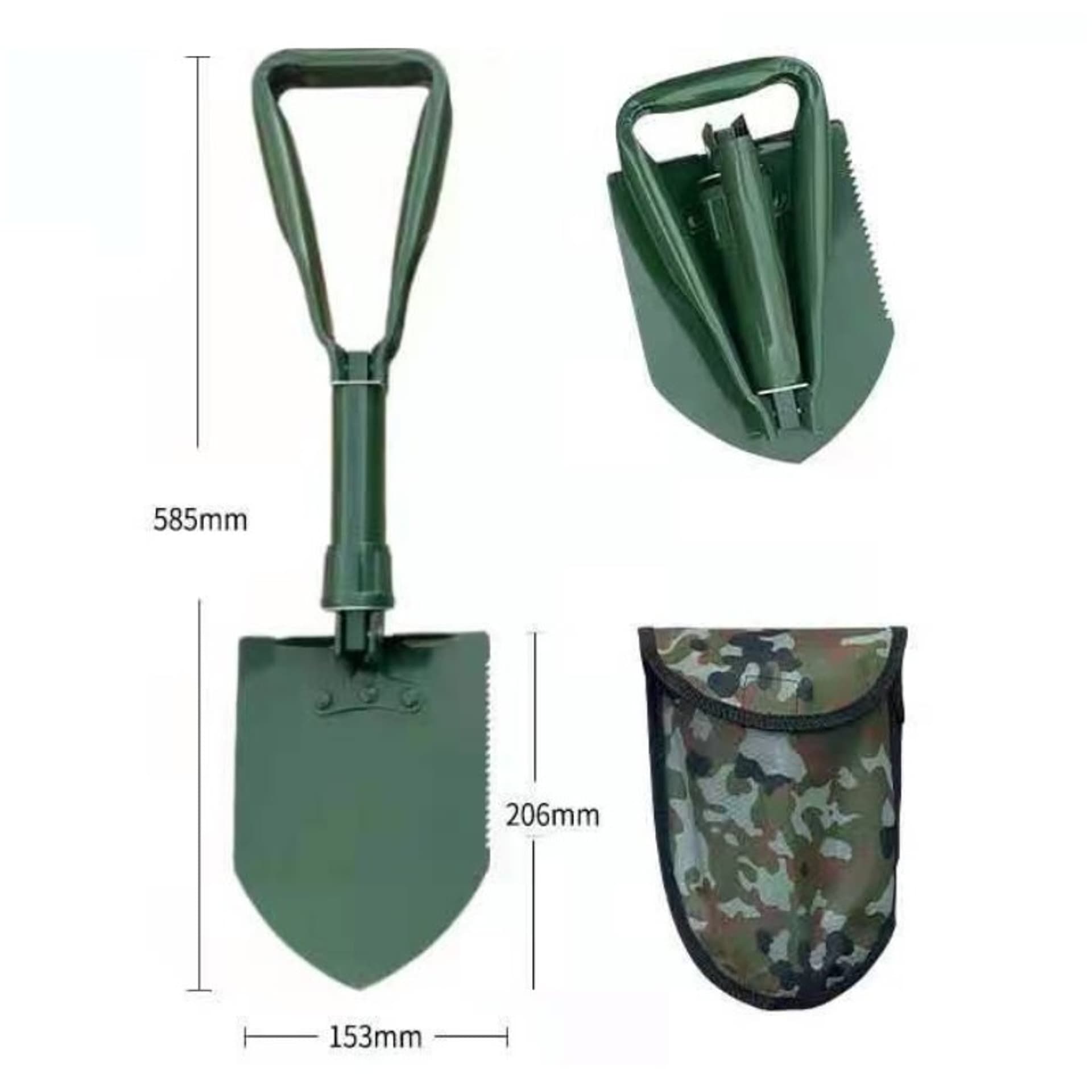 

Składana saperka z pokrowcem 3w1 Survival SAP01