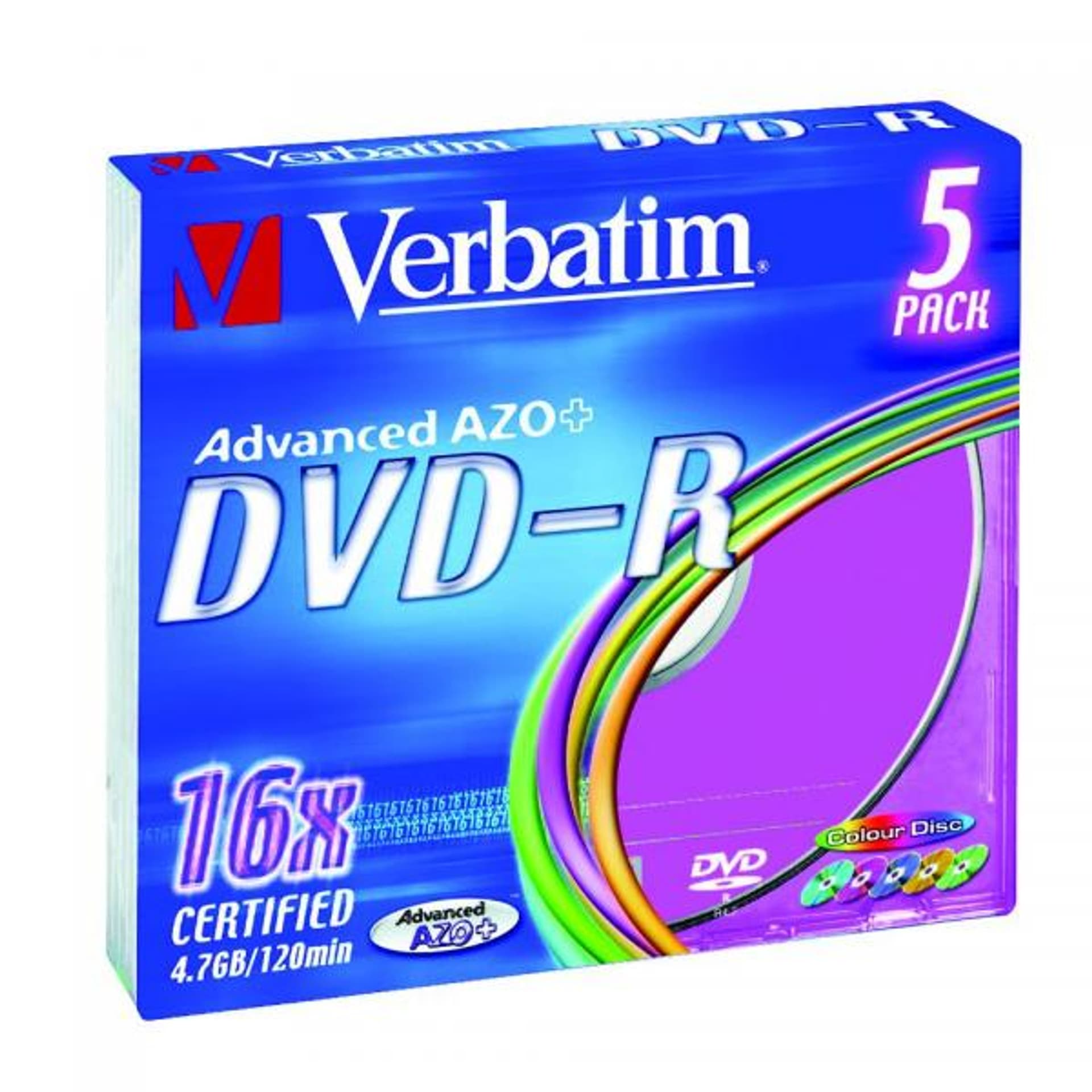 

Płyta DVD-R VERBATIM SLIM 4.7GB kolor Matt Silver 43557