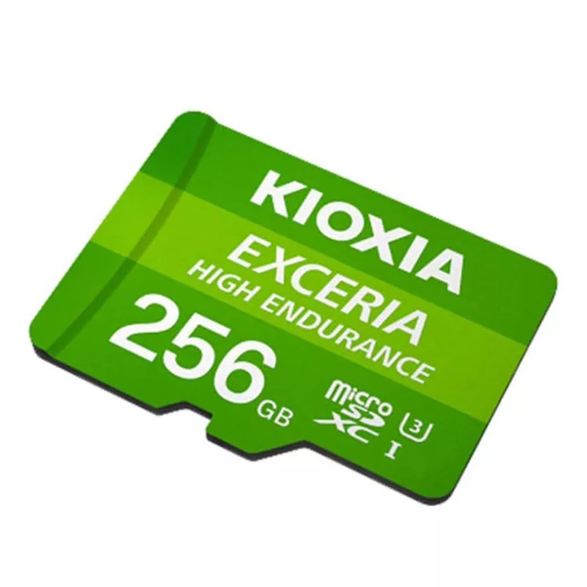 

Kioxia Karta pamięci Exceria High Endurance (M303E), 256GB, microSDXC, LMHE1G256GG2, UHS-I U3 (Class 10)