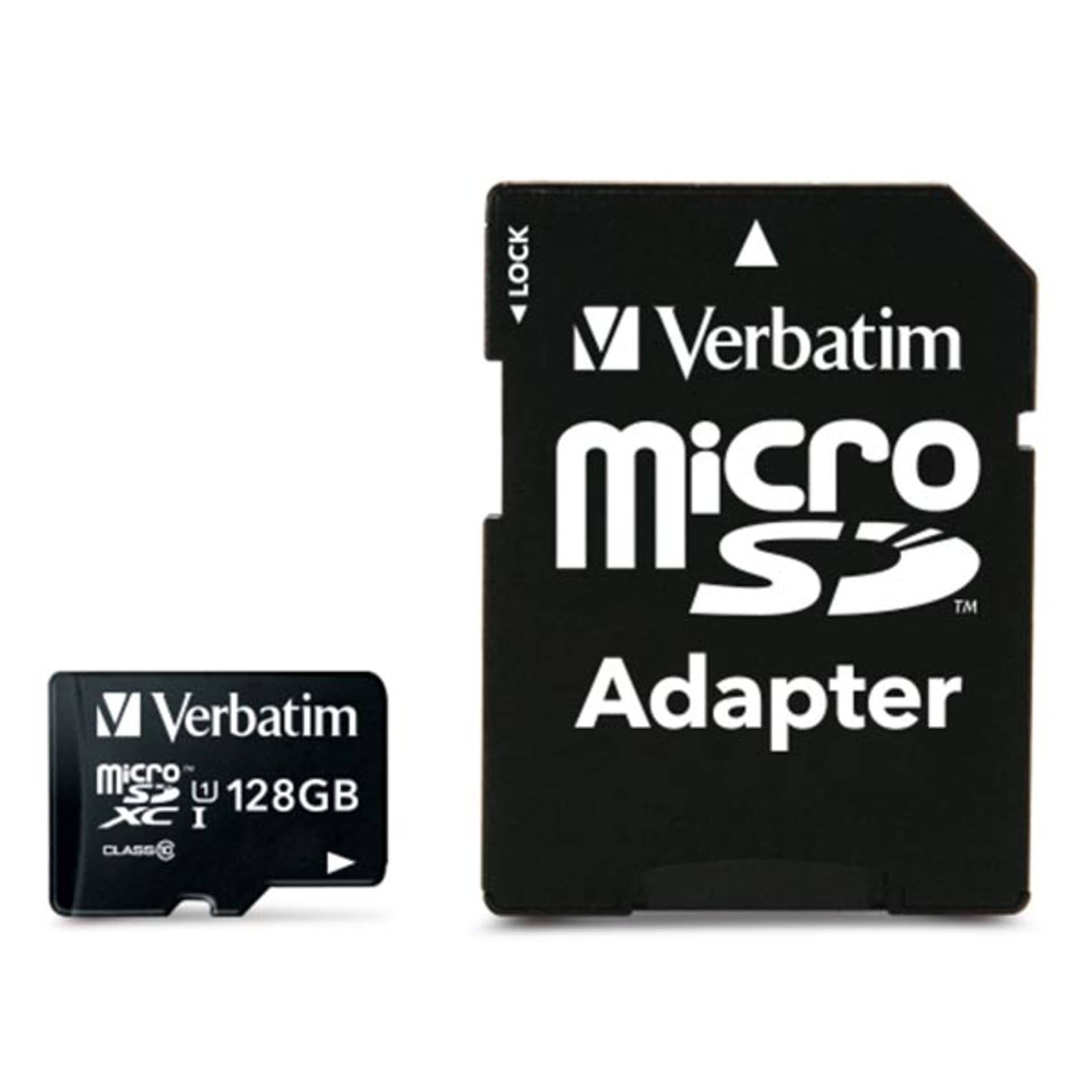 

Verbatim Karta pamięci Micro Secure Digital Card Premium, 128GB, micro SDXC, 44085, UHS-I U1 (Class 10), z adapterm, Class 10)/z adapter