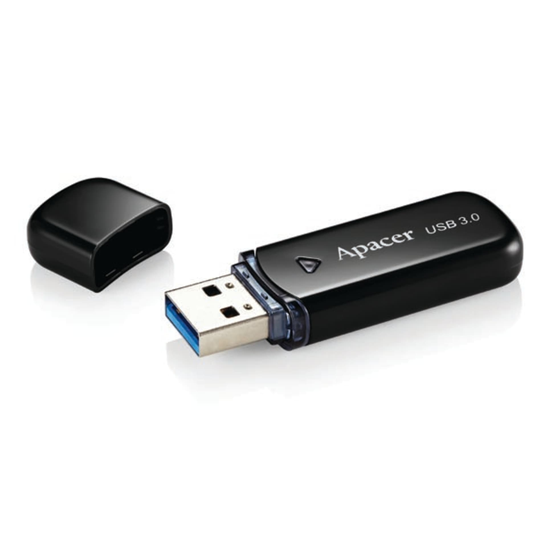 

Apacer USB flash disk, USB 3.0, 16GB, AH355, czarny, AP16GAH355B-1, USB A, z osłoną