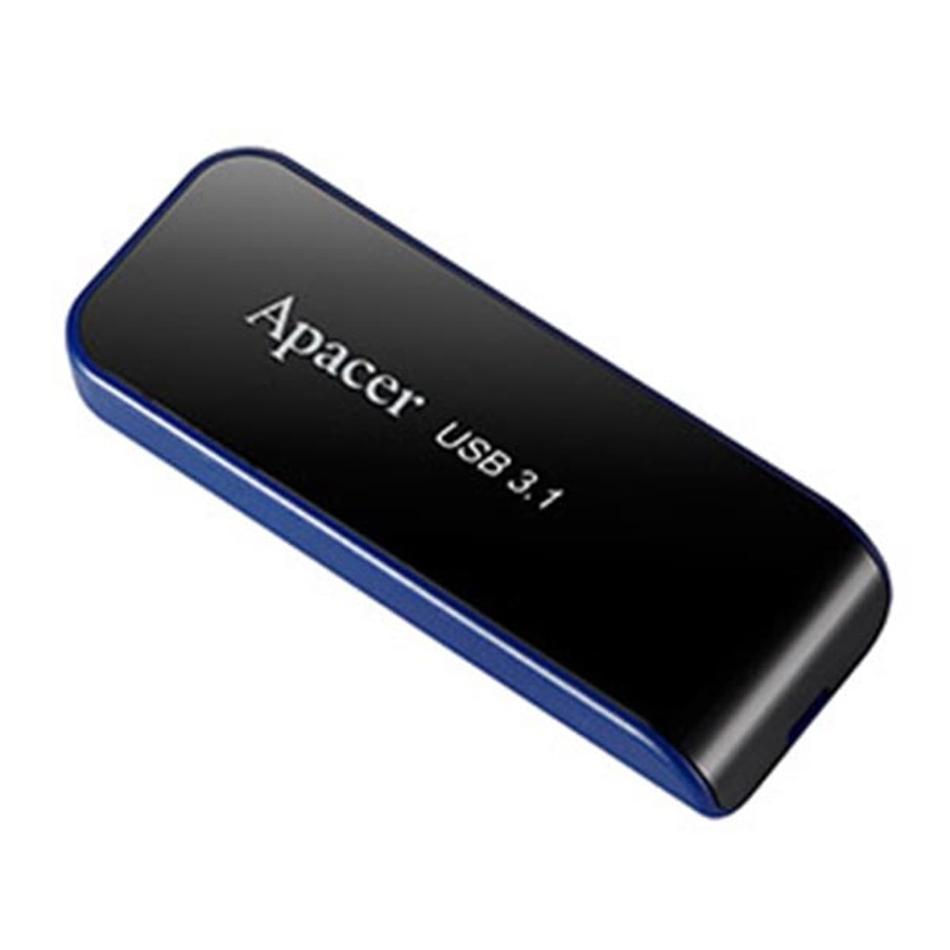 

Apacer USB flash disk, USB 3.0, 16GB, AH356, czarny, AP16GAH356B-1, USB A, z wysuwanym złączem