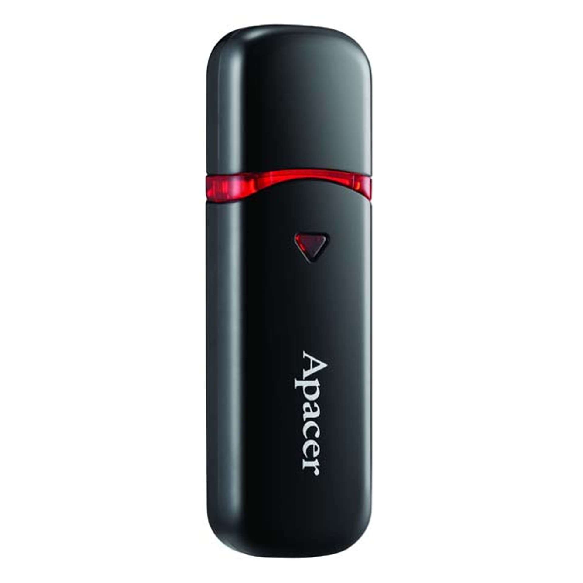 

Apacer USB flash disk, USB 2.0, 16GB, AH333, czarny, AP16GAH333B-1, USB A, z osłoną