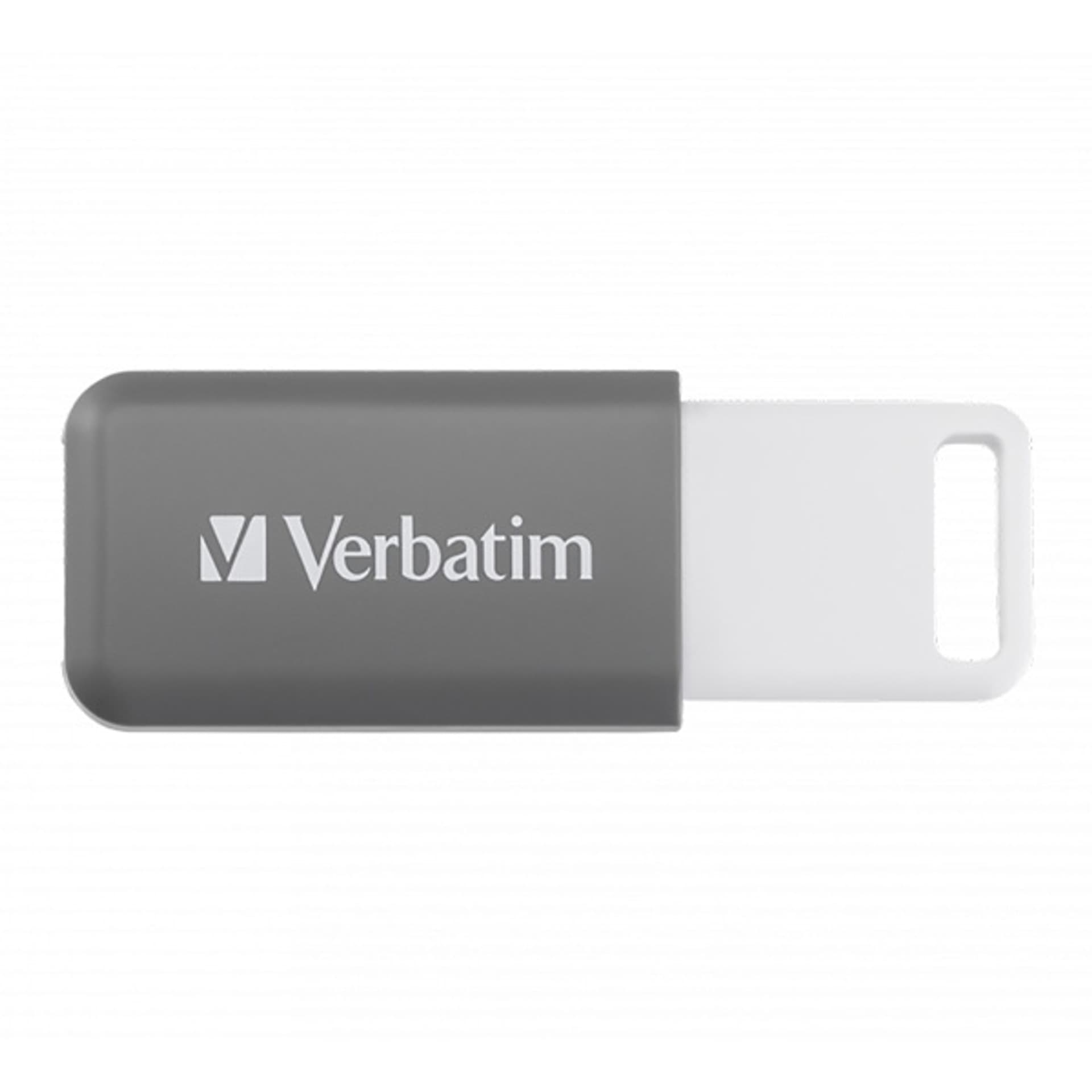 

Verbatim USB flash disk, USB 2.0, 128GB, DataBar, szary, 49456, do archiwizacji danych