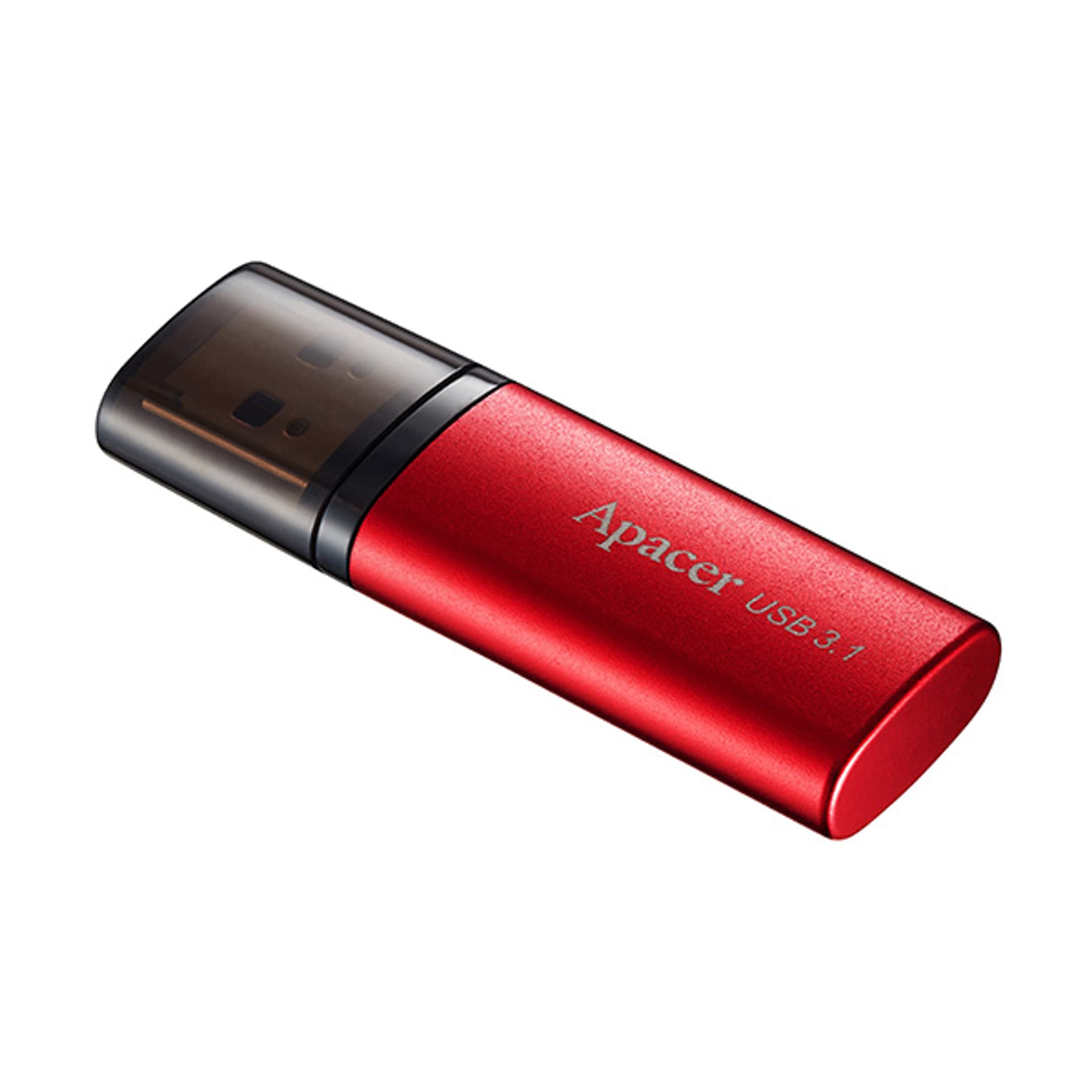 

Apacer USB flash disk, USB 3.0, 64GB, AH25B, czerwony, AP64GAH25BR-1, USB A, z osłoną