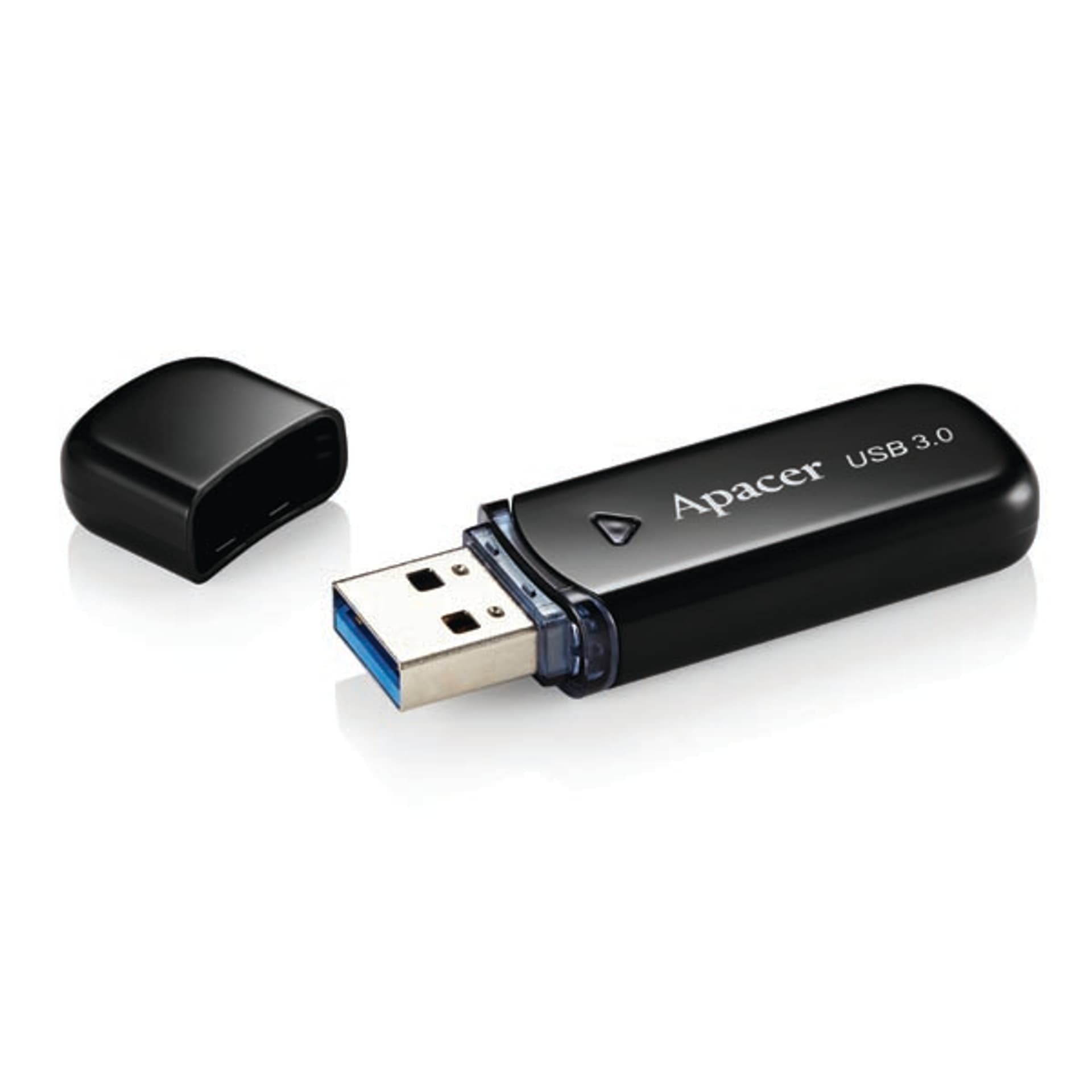 

Apacer USB flash disk, USB 3.0, 32GB, AH355, czarny, AP32GAH355B-1, USB A, z osłoną