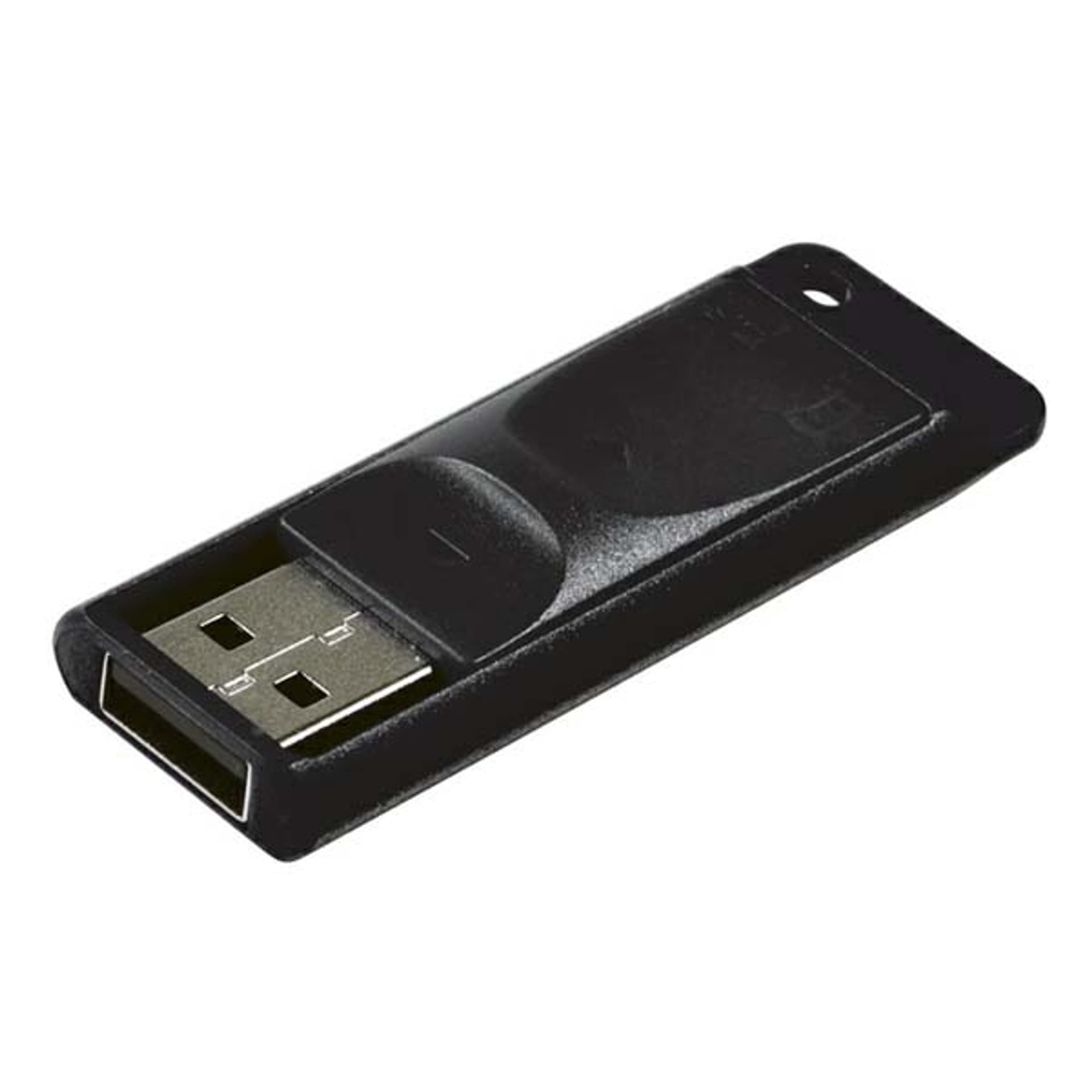 

Verbatim USB flash disk, USB 2.0, 64GB, Slider, czarny, 98698, USB A, z wysuwanym złączem