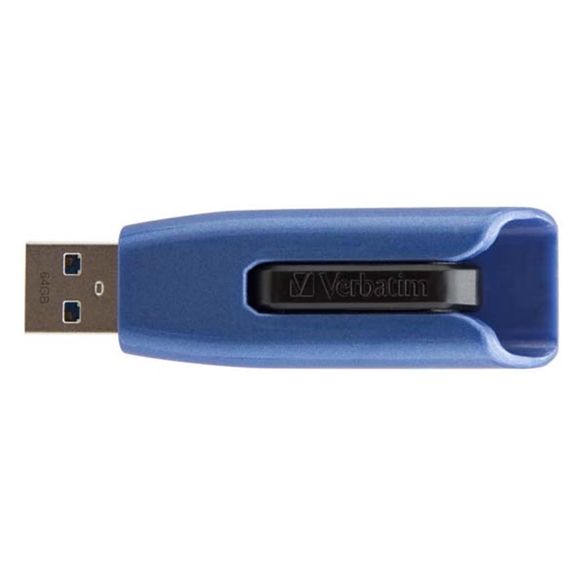 

Verbatim USB flash disk, USB 3.0, 64GB, V3 MAX, Store N Go, niebieski, 49807, USB A, z wysuwanym złączem