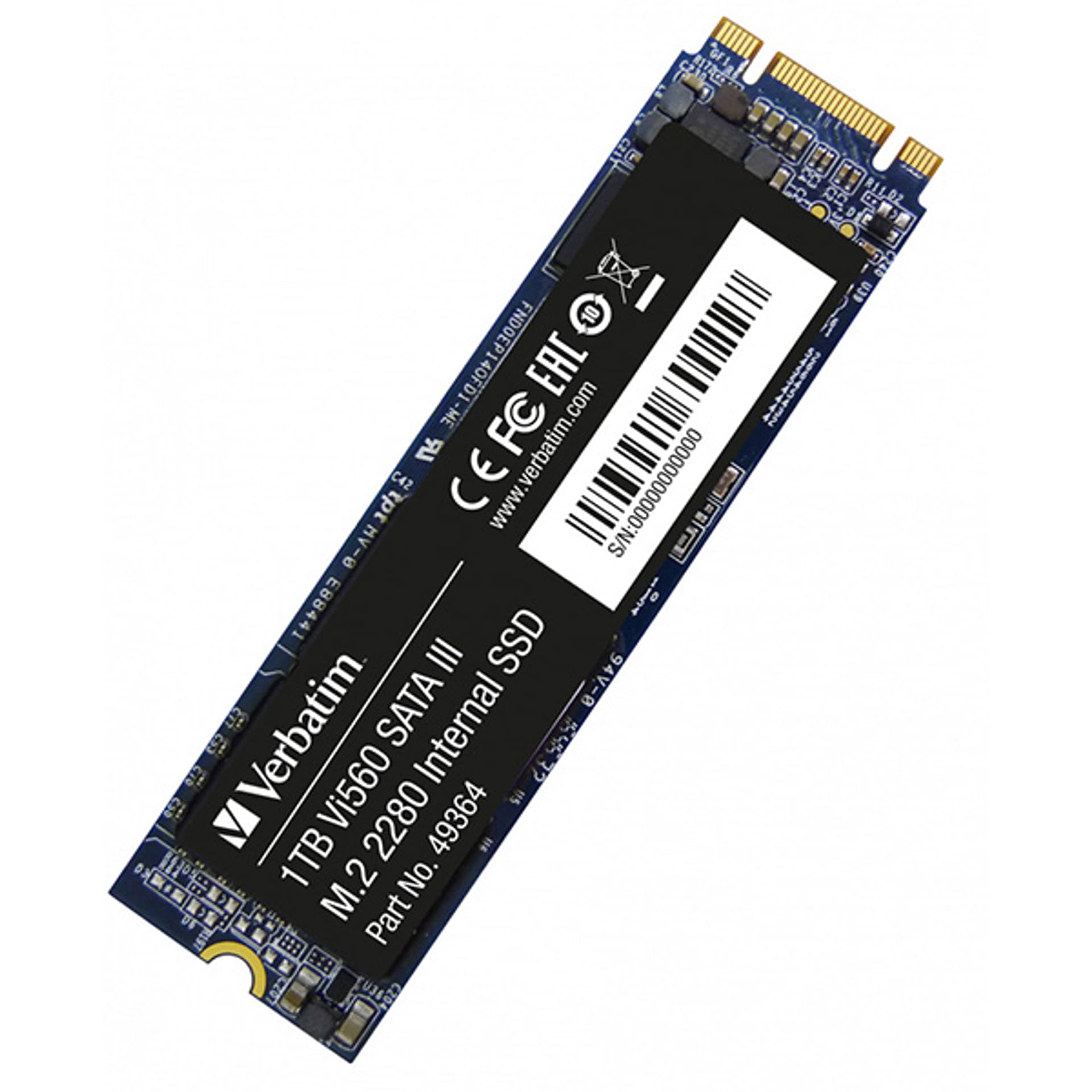 

Dysk SSD wewnętrzny Verbatim wewnętrzny M.2 SATA III, 1000GB, 1TB, Vi560, 49364, 560 MB/s-R, 520 MB/s-W
