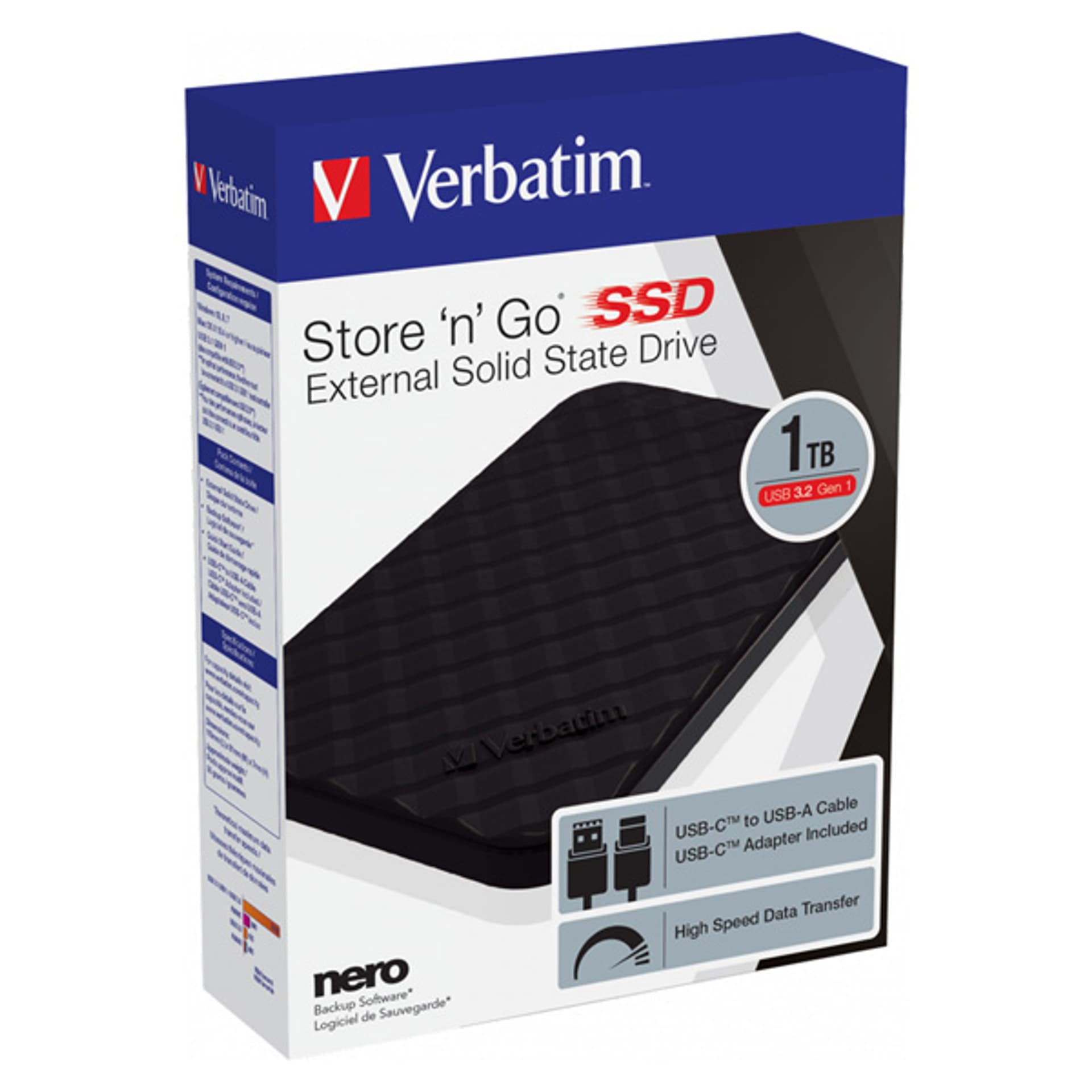 

VERBATIM SSD 1TB USB 3.2 GEN1 53230