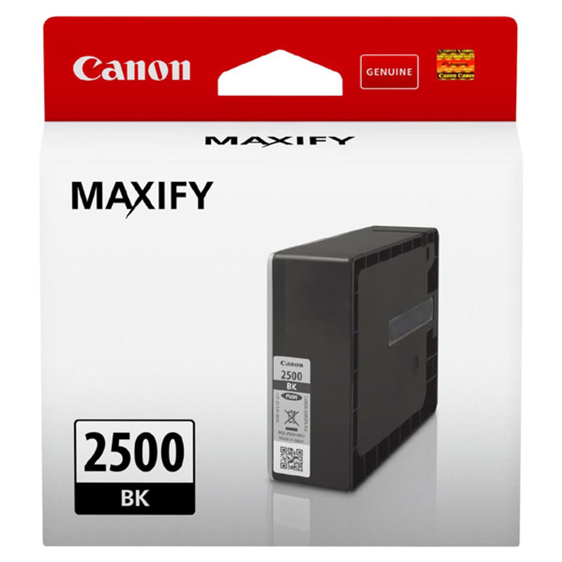 

Canon oryginalny ink / tusz PGI-2500 BK, 2500, black, 1000s, 29.1ml, 9290B001, Canon MAXIFY iB4050,iB4150,MB5050,MB5150,MB5350,MB5