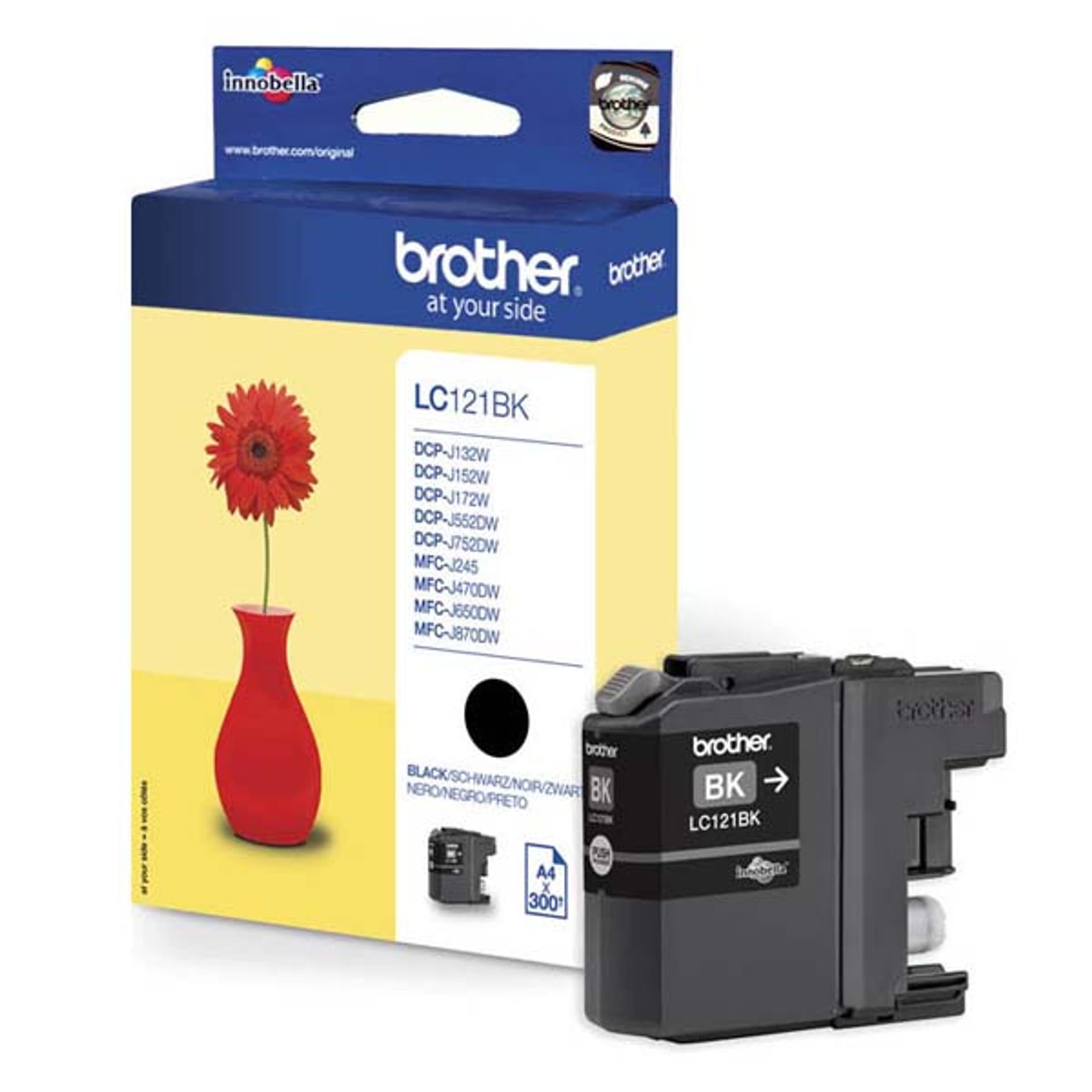 

Brother oryginalny ink / tusz LC-121BK, black, 300s, Brother DCP-J552DW, MFC-J470DW