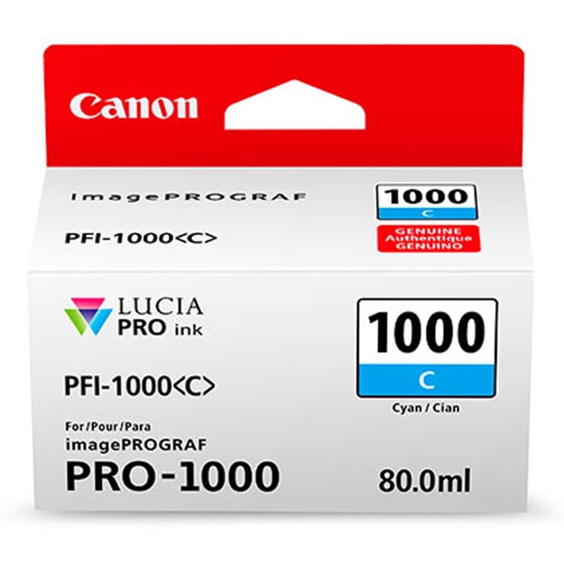 

Canon oryginalny ink / tusz PFI-1000 C, cyan, 5025s, 80ml, 0547C001, Canon imagePROGRAF PRO-1000