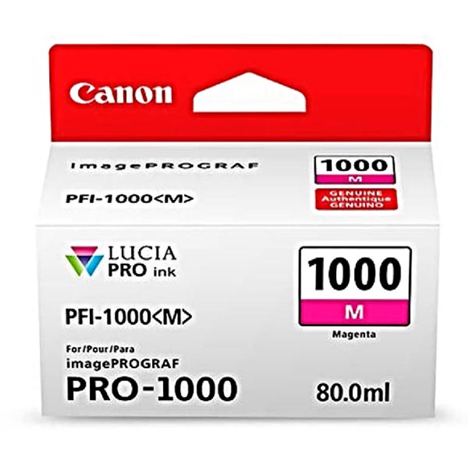 

Canon oryginalny ink / tusz PFI-1000 M, magenta, 5885s, 80ml, 0548C001, Canon imagePROGRAF PRO-1000