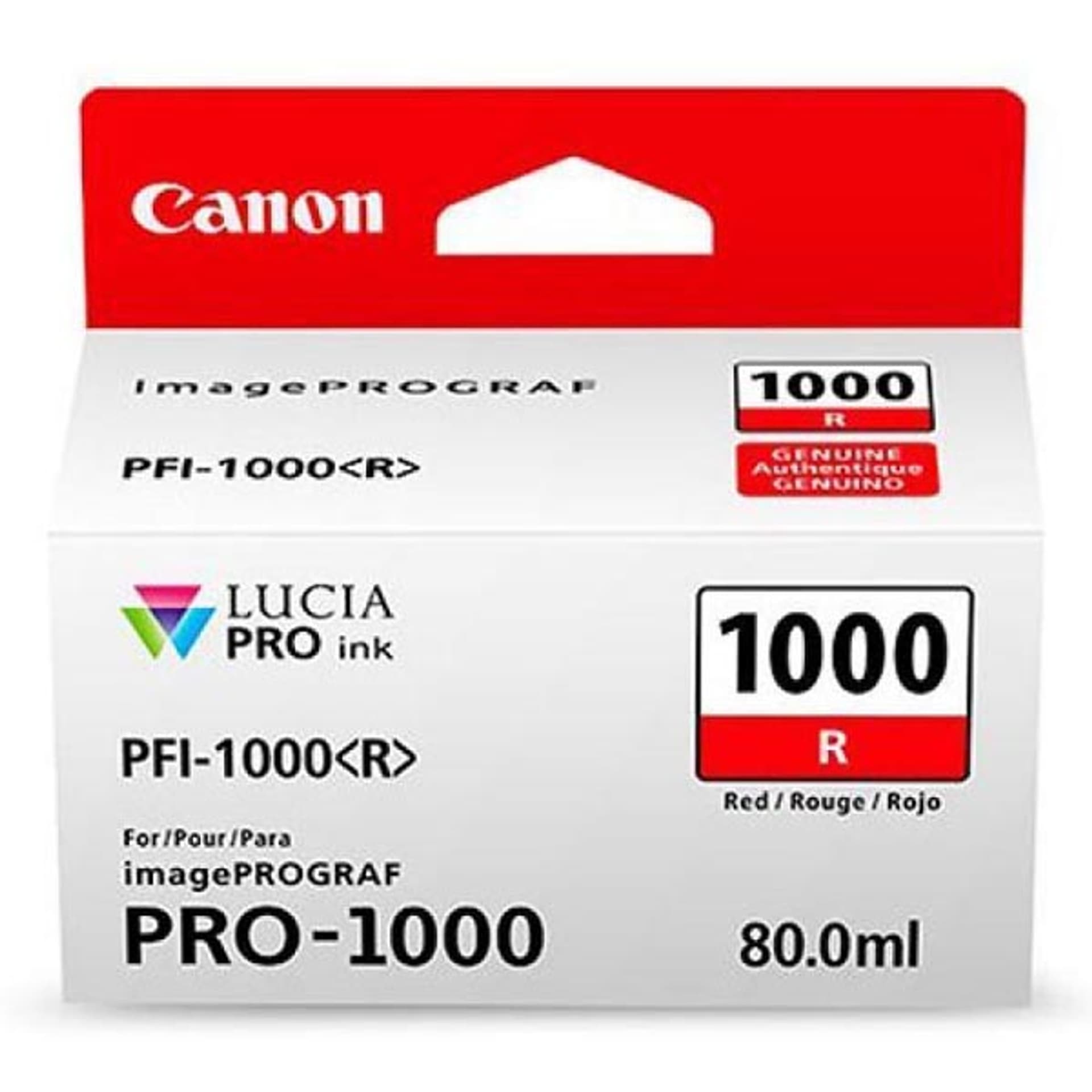 

Canon oryginalny ink / tusz PFI-1000 R, red, 5355s, 80ml, 0554C001, Canon imagePROGRAF PRO-1000