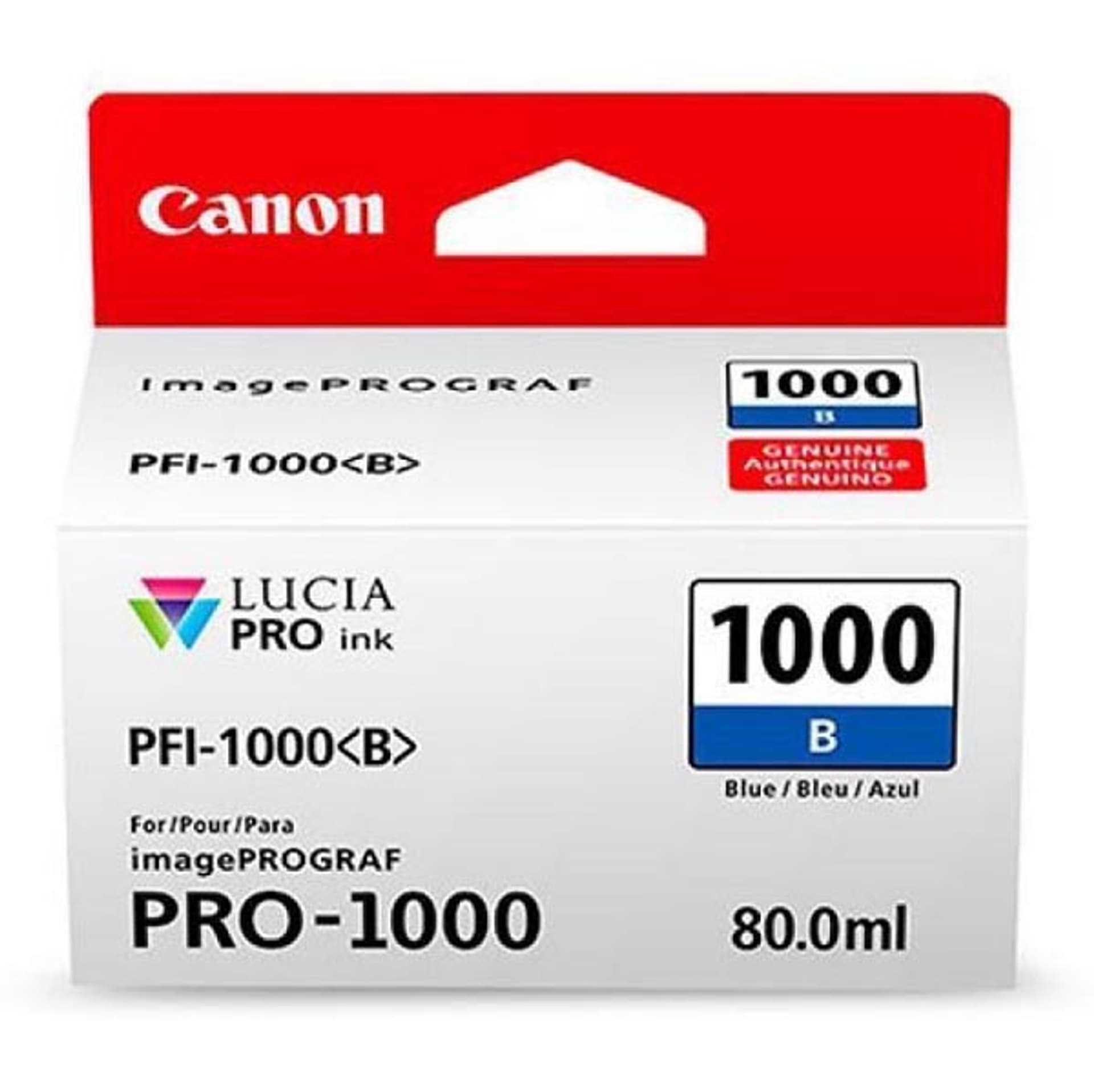 

Canon oryginalny ink / tusz PFI-1000 B, blue, 4875s, 80ml, 0555C001, Canon imagePROGRAF PRO-1000