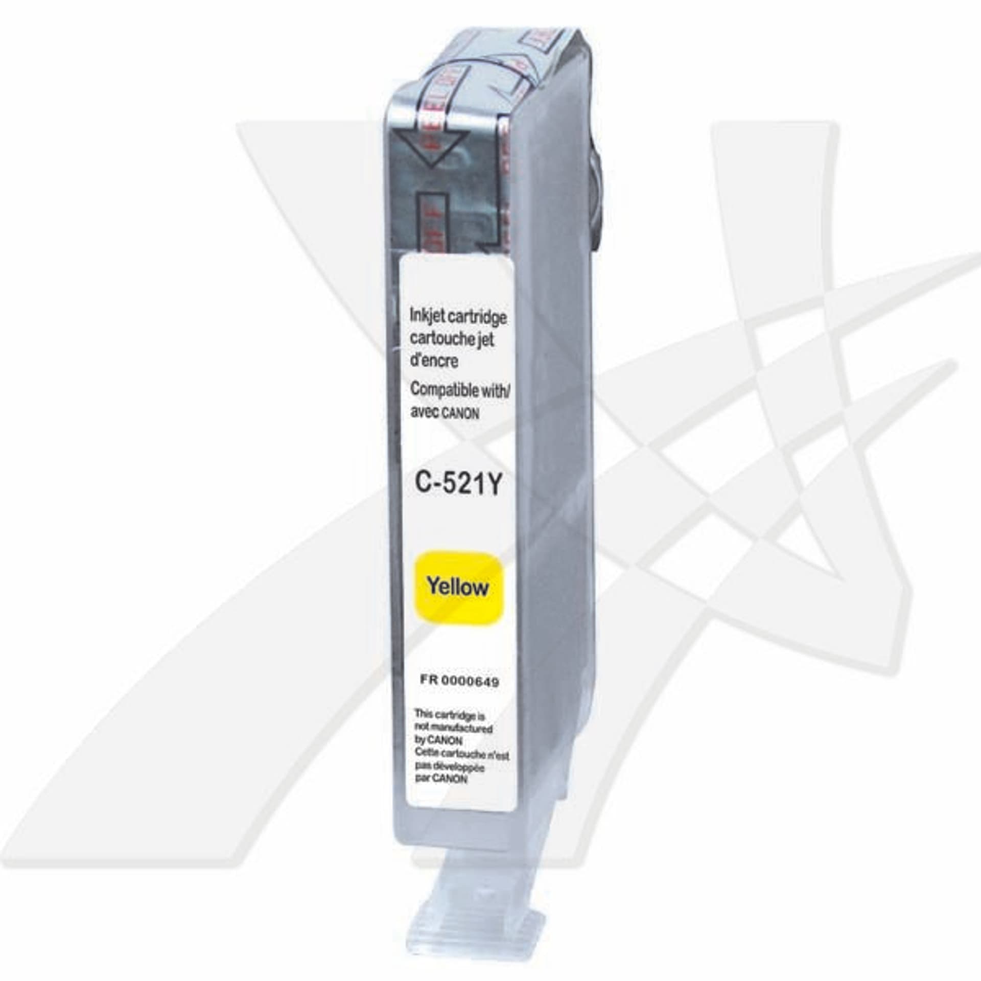 

UPrint kompatybilny ink / tusz z CLI521Y, yellow, 510s, 10ml, C-521Y, z chipem, dla Canon iP3600, iP4600, MP620, MP630, MP980