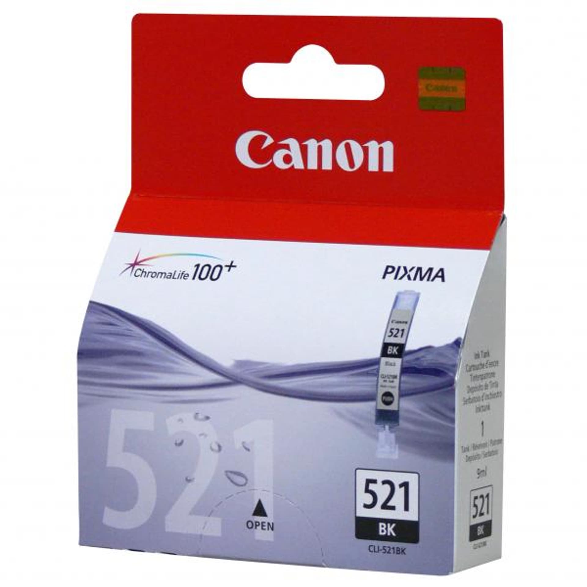 

Tusz CANON (CLI-521BK/2933B001) czarny foto 1200str iP3600/4600/MP540, Cli-521bk/2933b001) czarny foto 1200str ip3600/4600/mp54