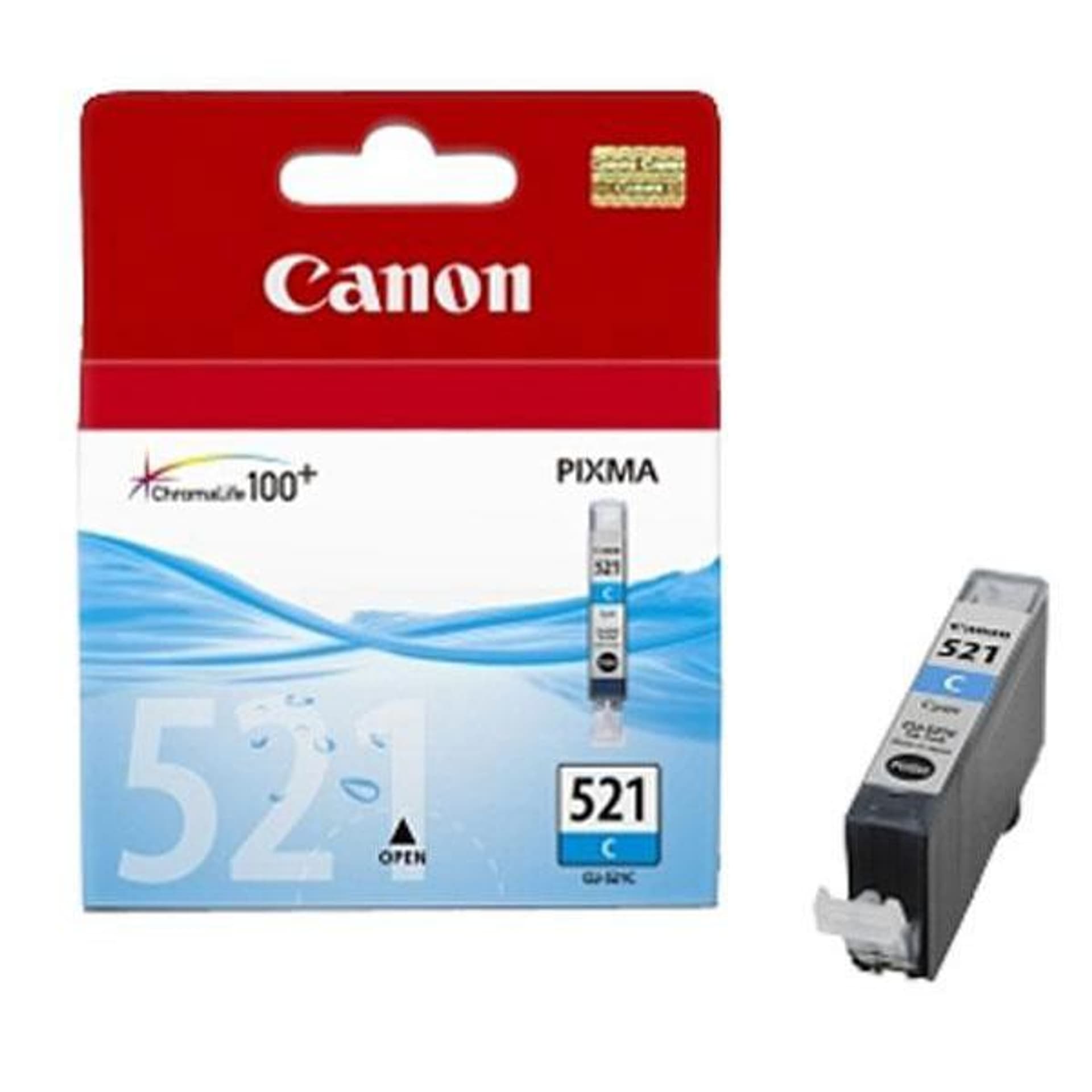 

Canon oryginalny ink / tusz CLI521C, cyan, 505s, 9ml, 2934B001, Canon iP3600, iP4600, MP620, MP630, MP980