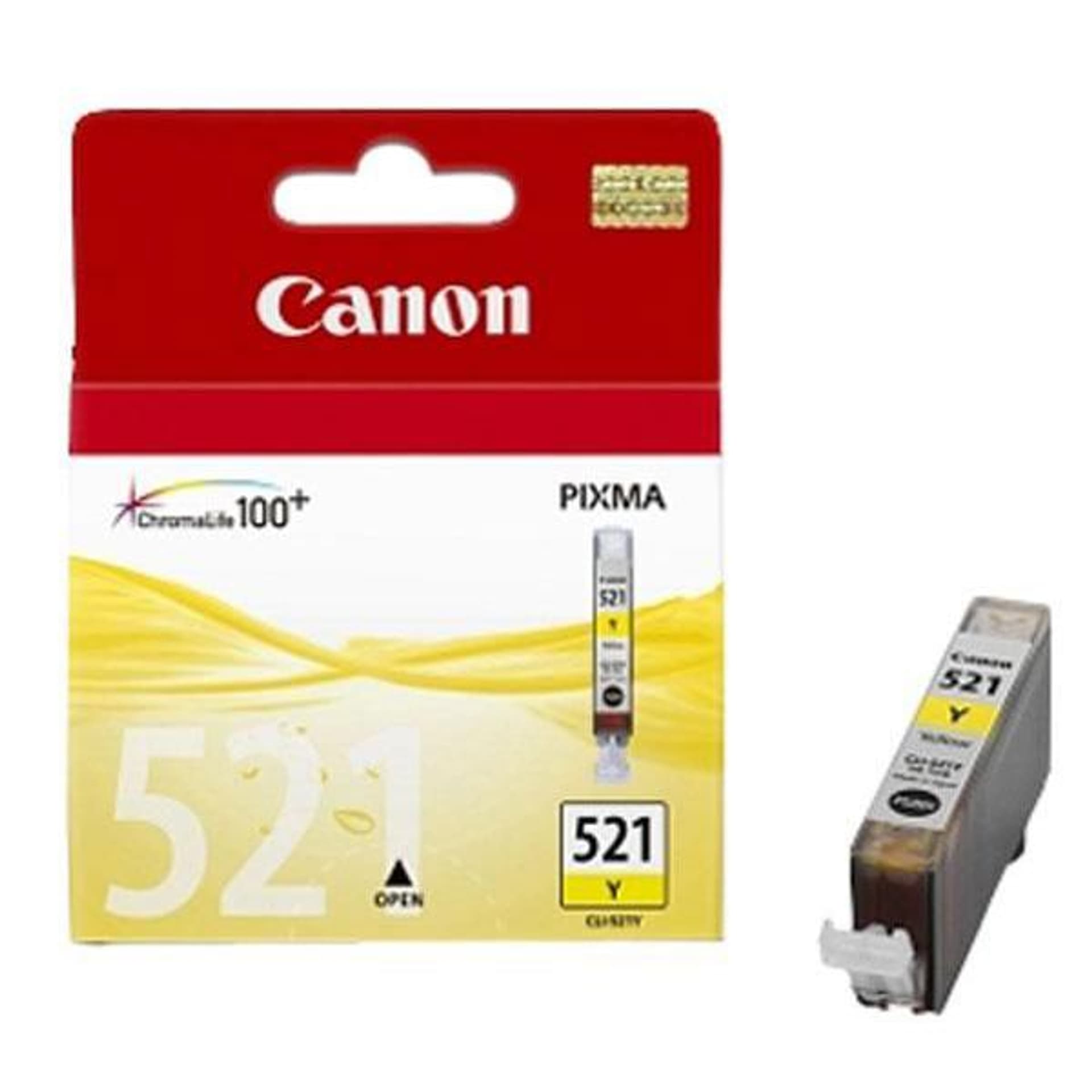 

Canon oryginalny ink / tusz CLI521Y, yellow, 505s, 9ml, 2936B001, Canon iP3600, iP4600, MP620, MP630, MP980