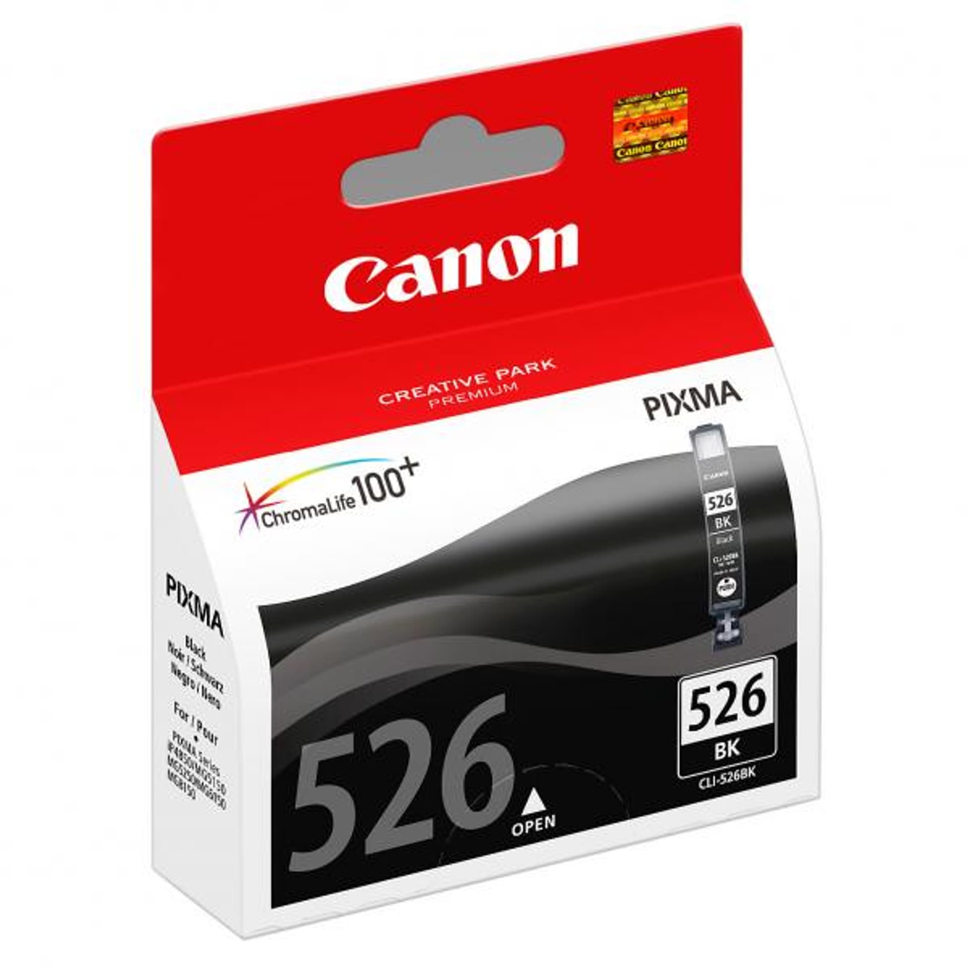 

Canon oryginalny ink / tusz CLI-526 BK, black, blistr z ochroną, 9ml, 4540B006, Canon Pixma MG5150, MG5250, MG6150, MG8150