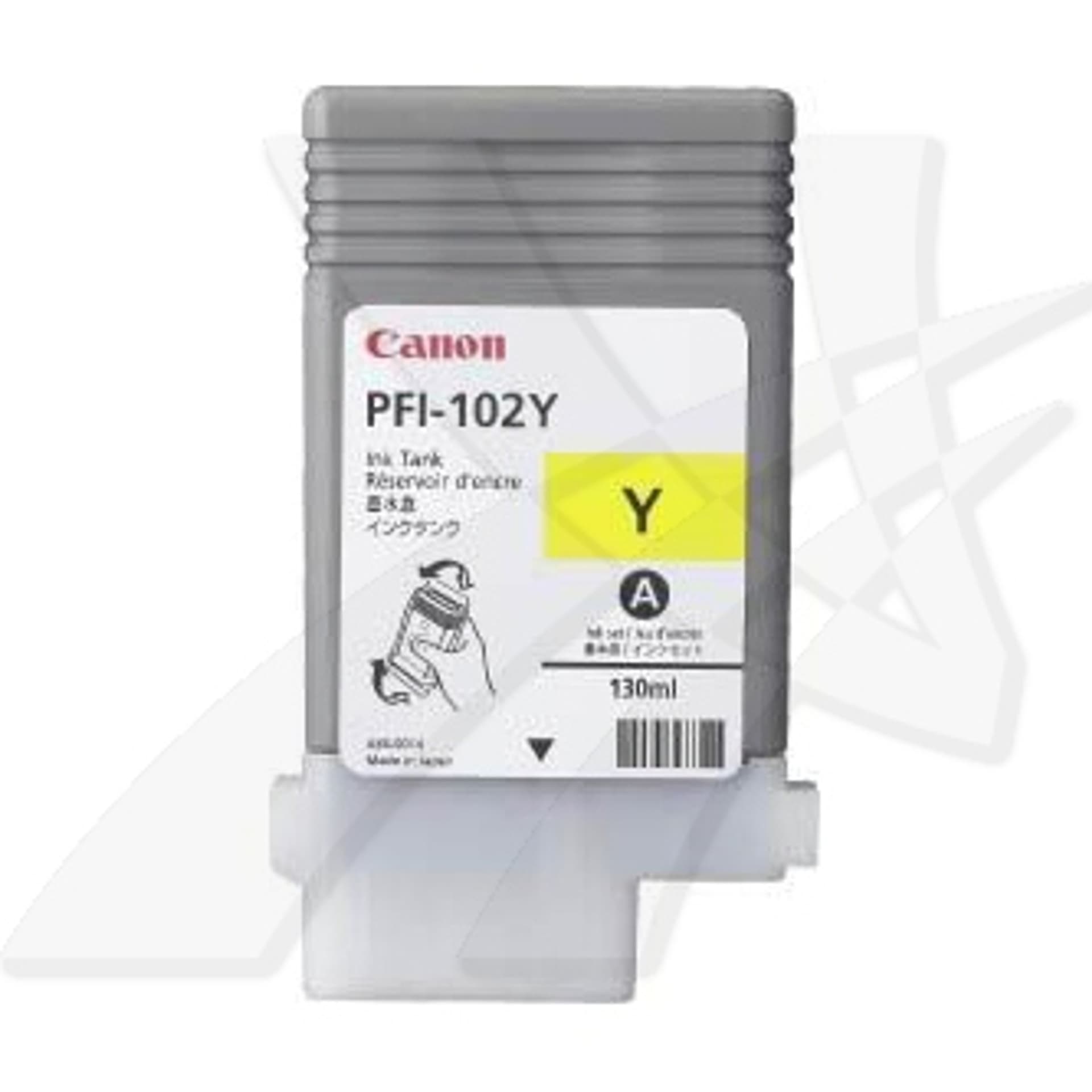 

Canon oryginalny ink / tusz PFI102Y, yellow, 130ml, 0898B001, Canon iPF-500, 600, 700, 765