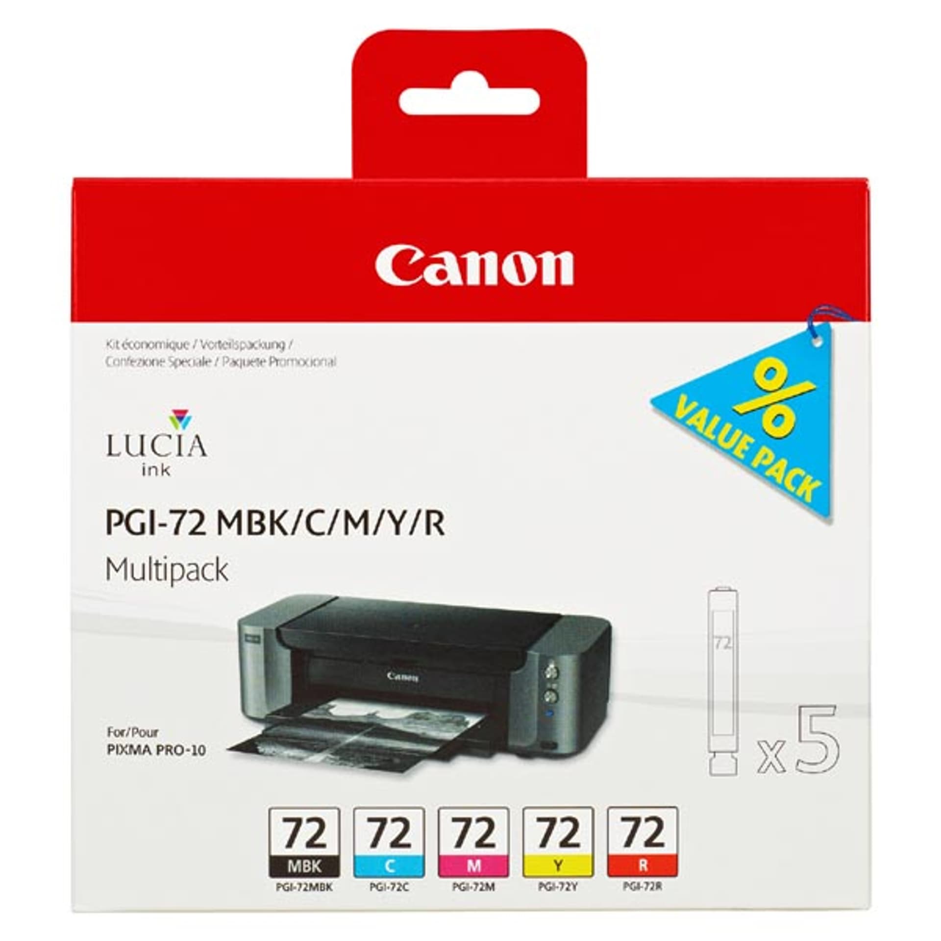 

Canon oryginalny ink / tusz PGI72 CMYK, CMYK, 6402B009, Canon PIXMA Pro-10