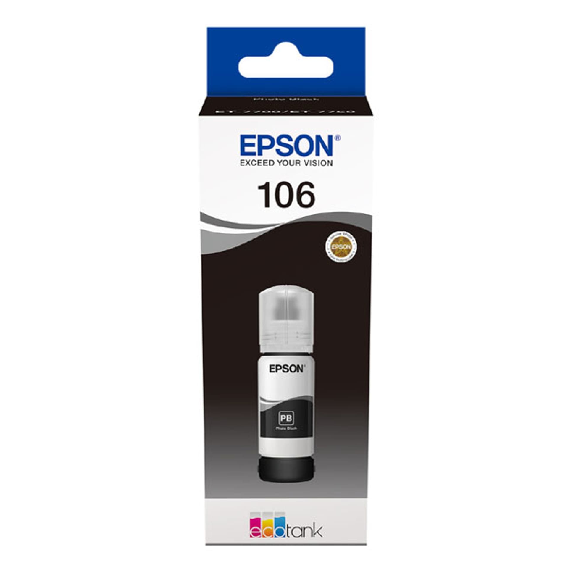 

Epson oryginalny ink / tusz C13T00R140, 106, photo black, 70ml, Epson EcoTank ET-7700, ET-7750, Express Premium ET-7750