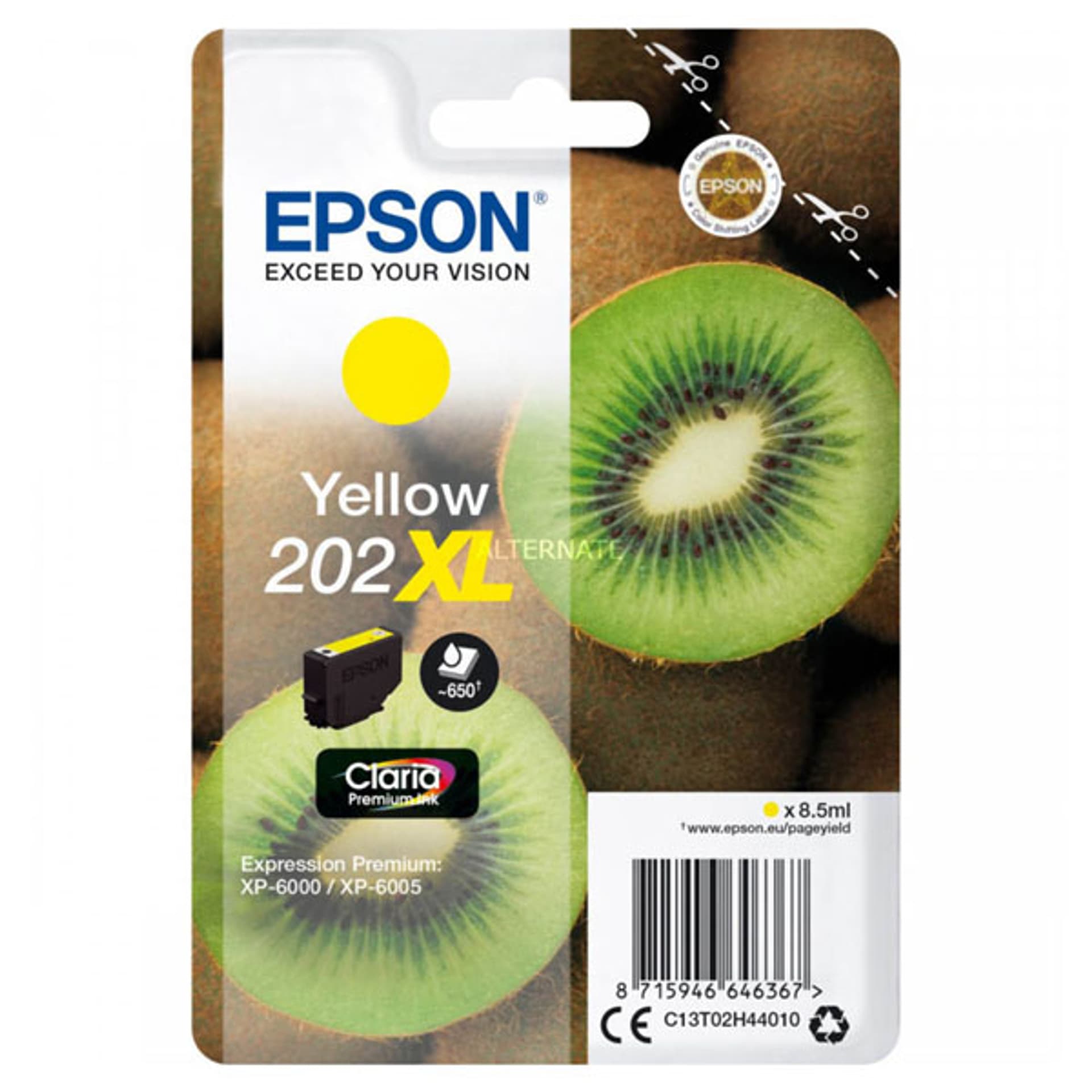 

Epson oryginalny ink / tusz C13T02H44010, 202 XL, yellow, 8.5ml, Epson XP-6000, XP-6005