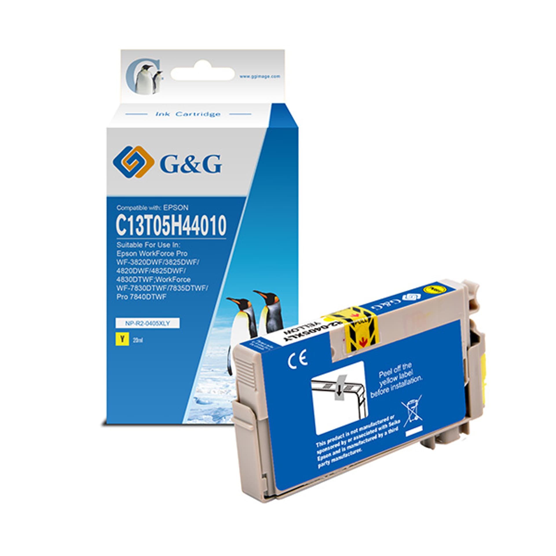 

G&G kompatybilny ink / tusz z C13T05H44010, yellow, NP-R2-0405XLY, dla Epson WF-7835DTWF, WF-7830DTWF, WF-7840DTWF, WF-4830DTWF